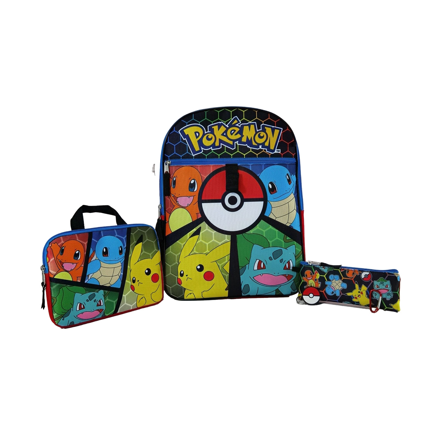 Pokémon Generation 1 Panels Kids 16" Backpack 5 Piece Set