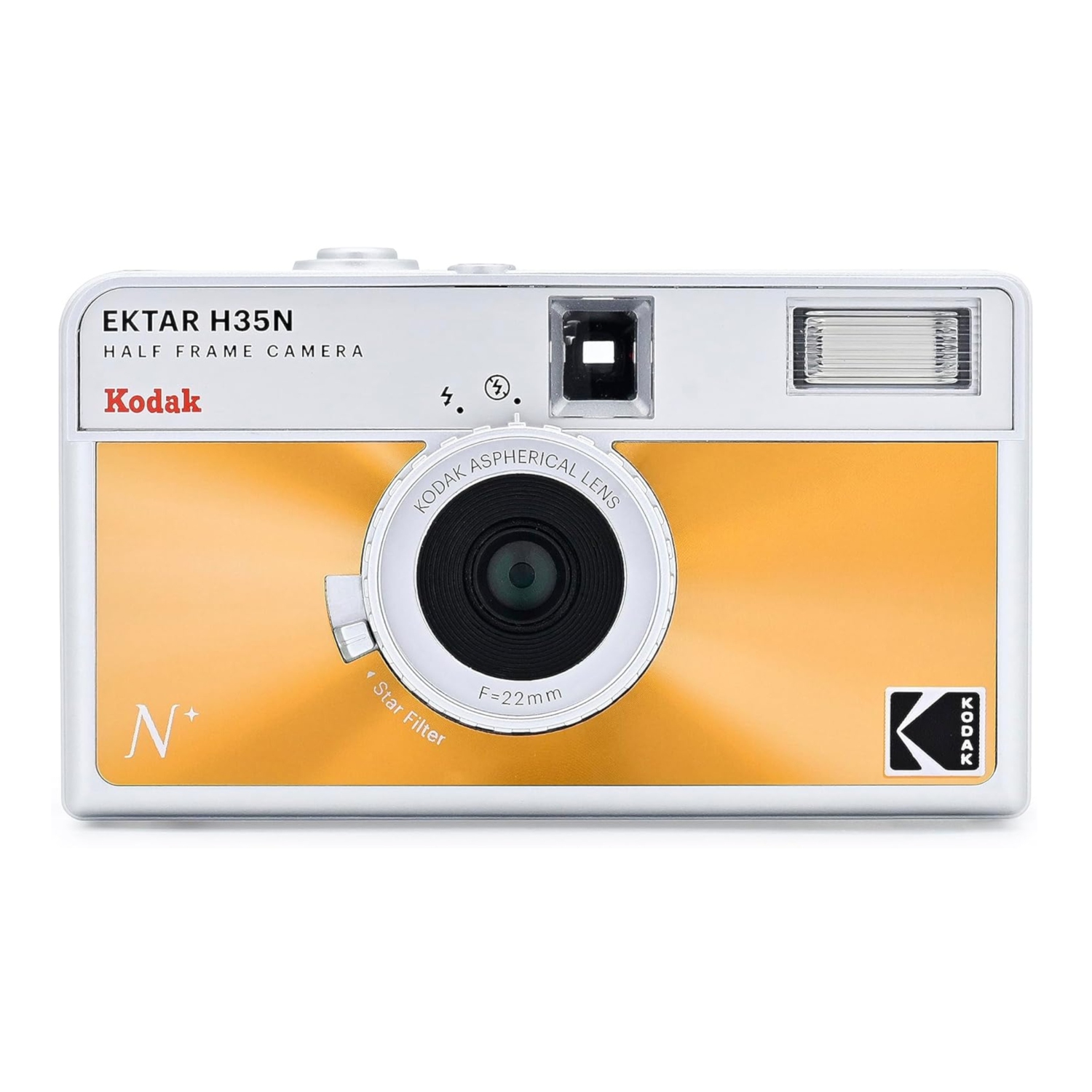 KODAK EKTAR H35N Half Frame Film Camera (GLAZED ORANGE