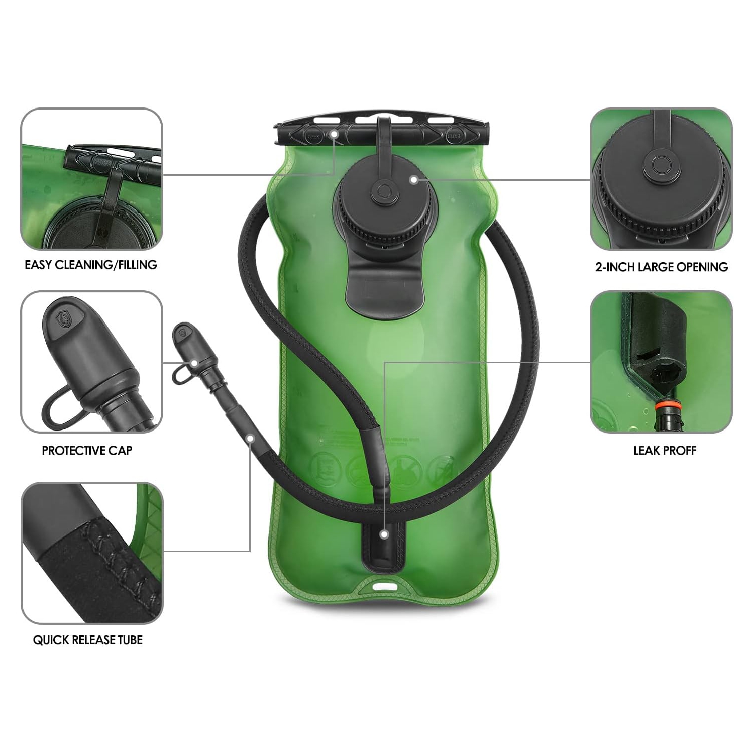 Naturehike 3L Cycling Sport Water Bag | Antibacterial Hydration Packs BPA Free