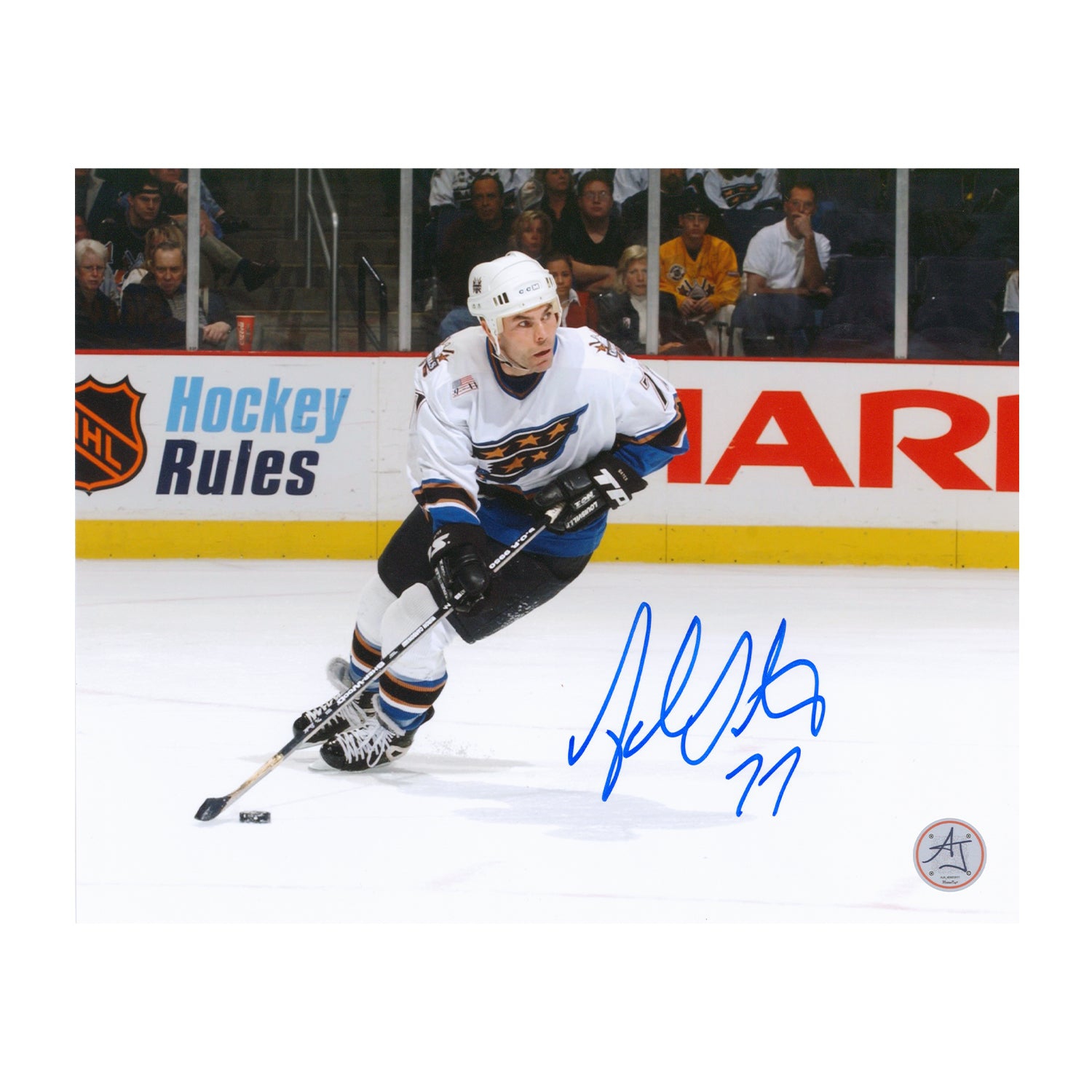 Adam Oates Signed Washington Capitals Action 8x10 Photo