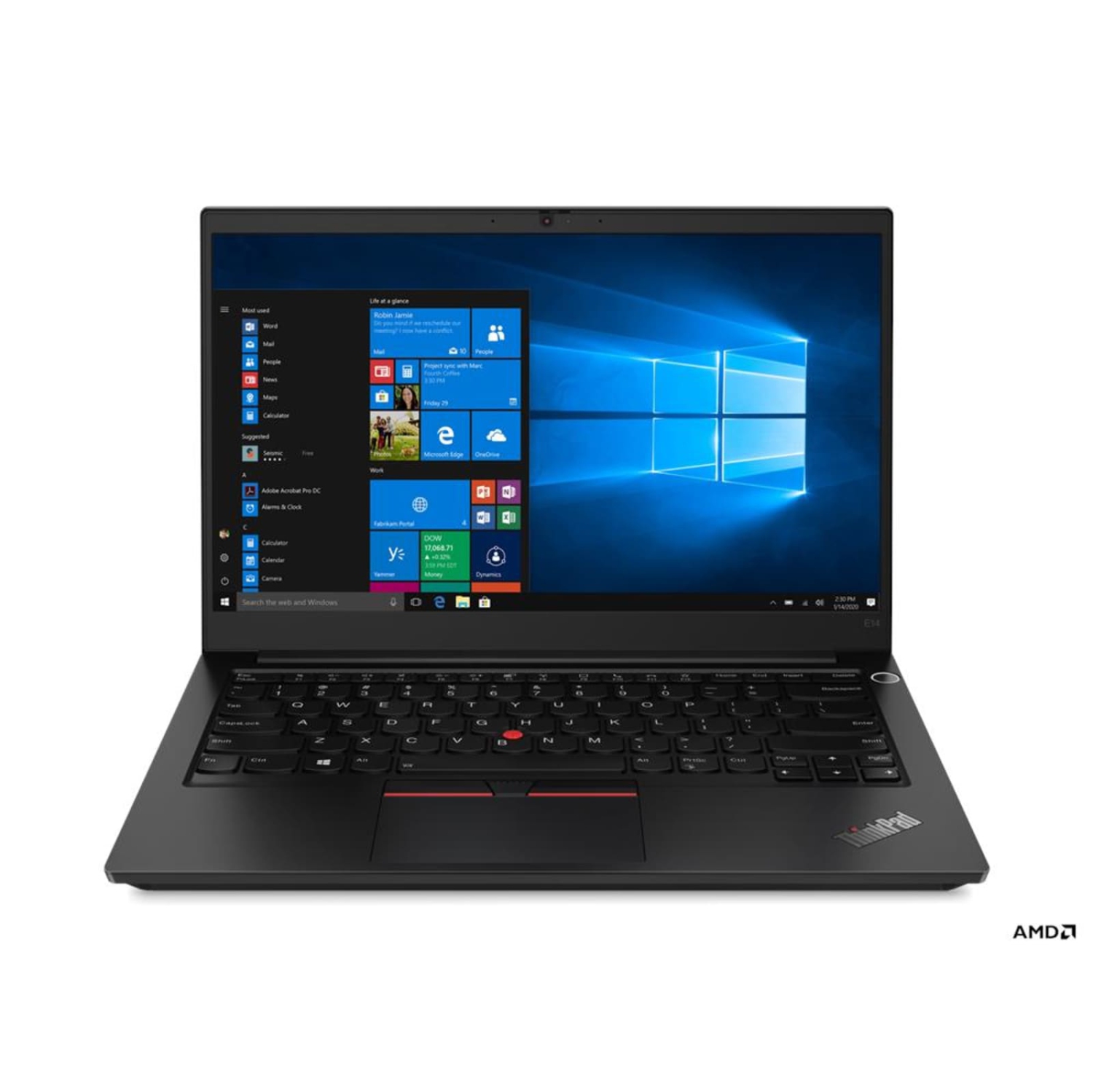 Refurbished (Excellent) Lenovo ThinkPad E14 Gen 3 AMD Laptop | 14" 1920x1080 FHD | Ryzen 5-5500U - 512GB SSD Hard Drive - 40GB RAM | 6 cores @ 4.0 GHz Win 11 Pro Black