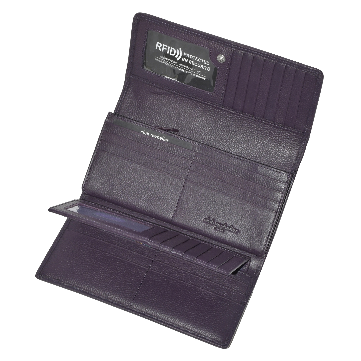 Pochette-portefeuille pour femmes avec chéquier et soufflet