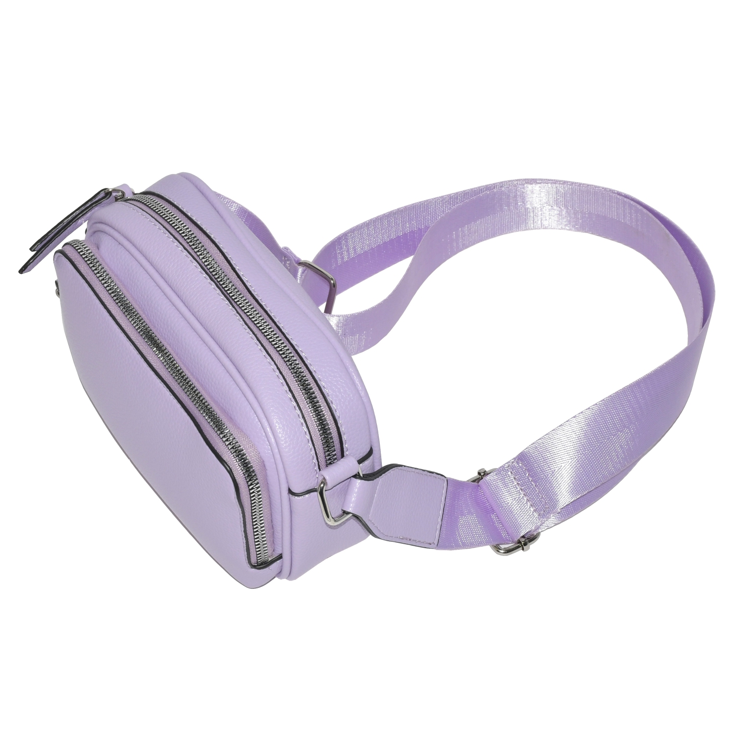 Sac à bandoulière pour femmes avec pochette avant à fermeture à glissière