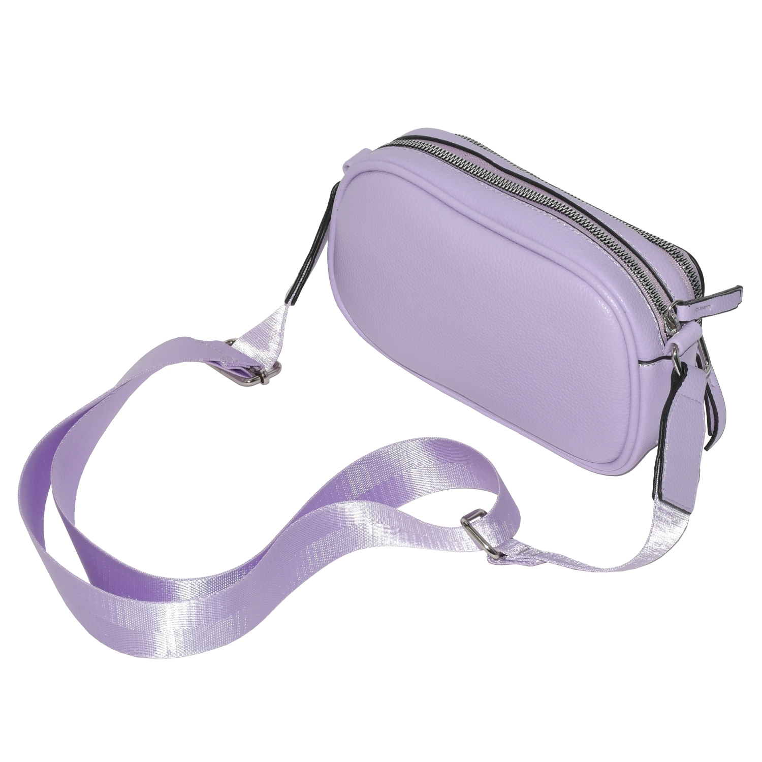 Sac à bandoulière pour femmes avec pochette avant à fermeture à glissière