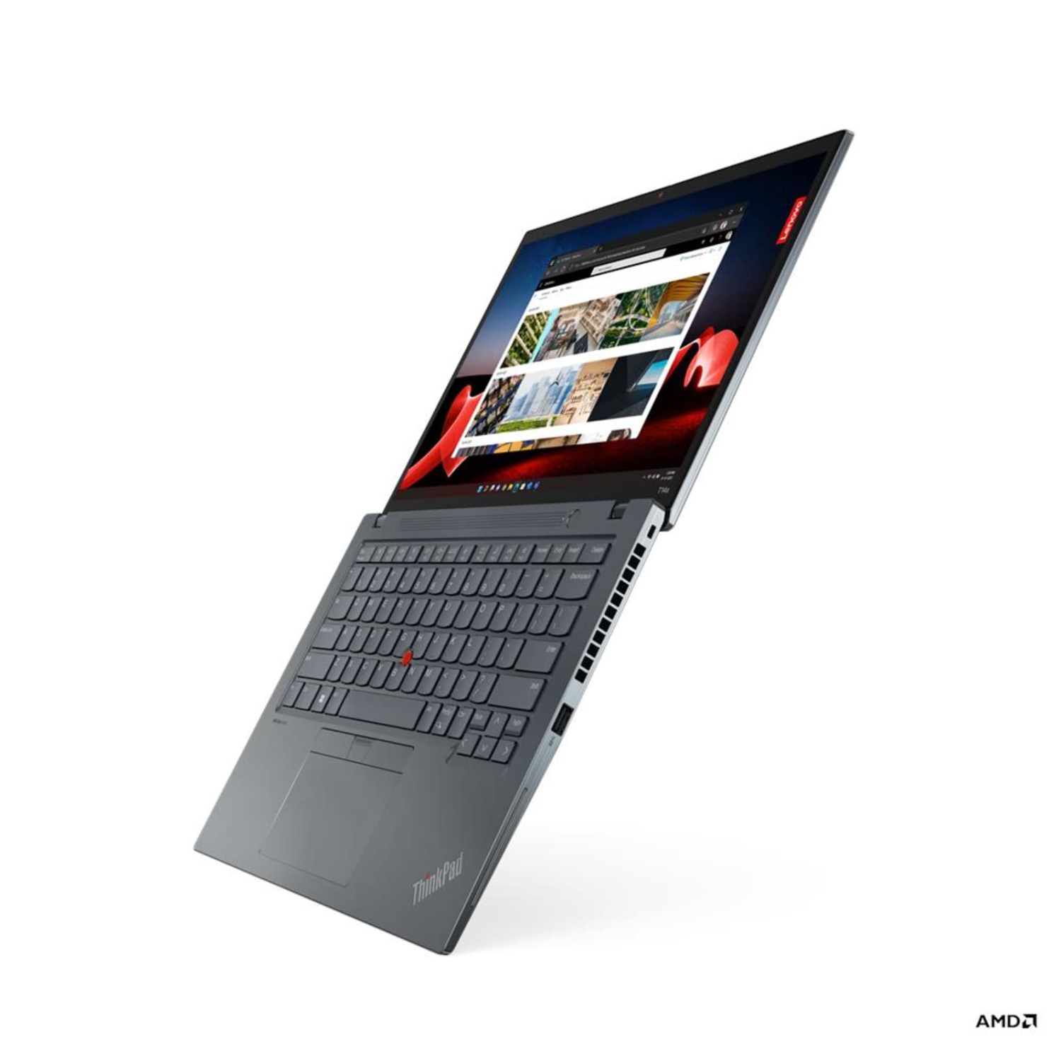 Refurbished (Excellent) Lenovo ThinkPad T14s Gen 4 AMD Laptop | 14" 1920x1200 FHD+ | Ryzen 7-7840U - 512GB SSD Hard Drive - 16GB RAM | 8 cores @ 5.1 GHz Win 11 Pro Silver