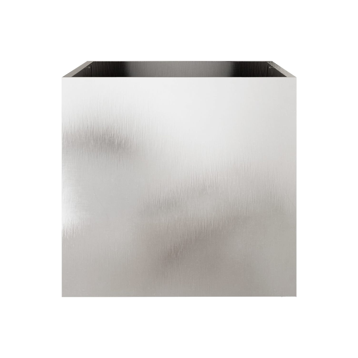 vidaXL Planters 2 pcs Silver 49x47x46 cm Stainless Steel