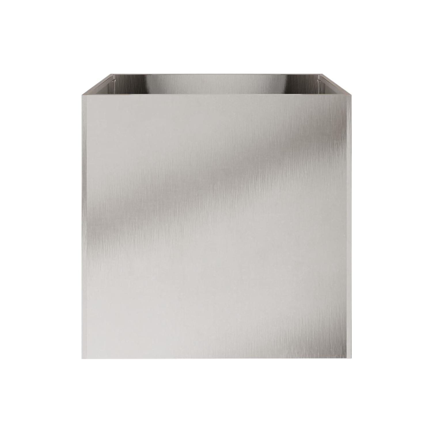 vidaXL Planters 2 pcs Silver 49x47x46 cm Stainless Steel