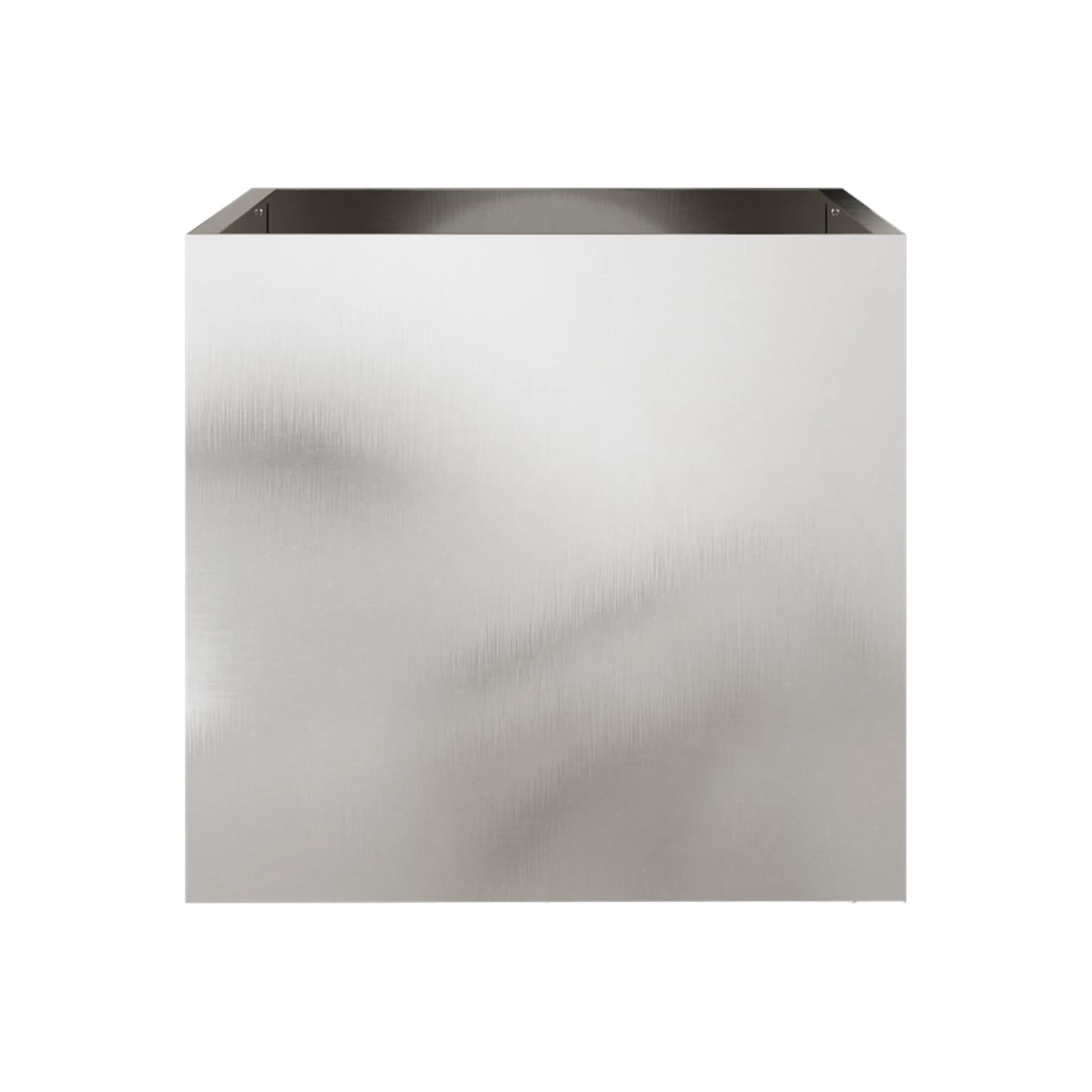 vidaXL Planters 2 pcs Silver 42x40x39 cm Stainless Steel