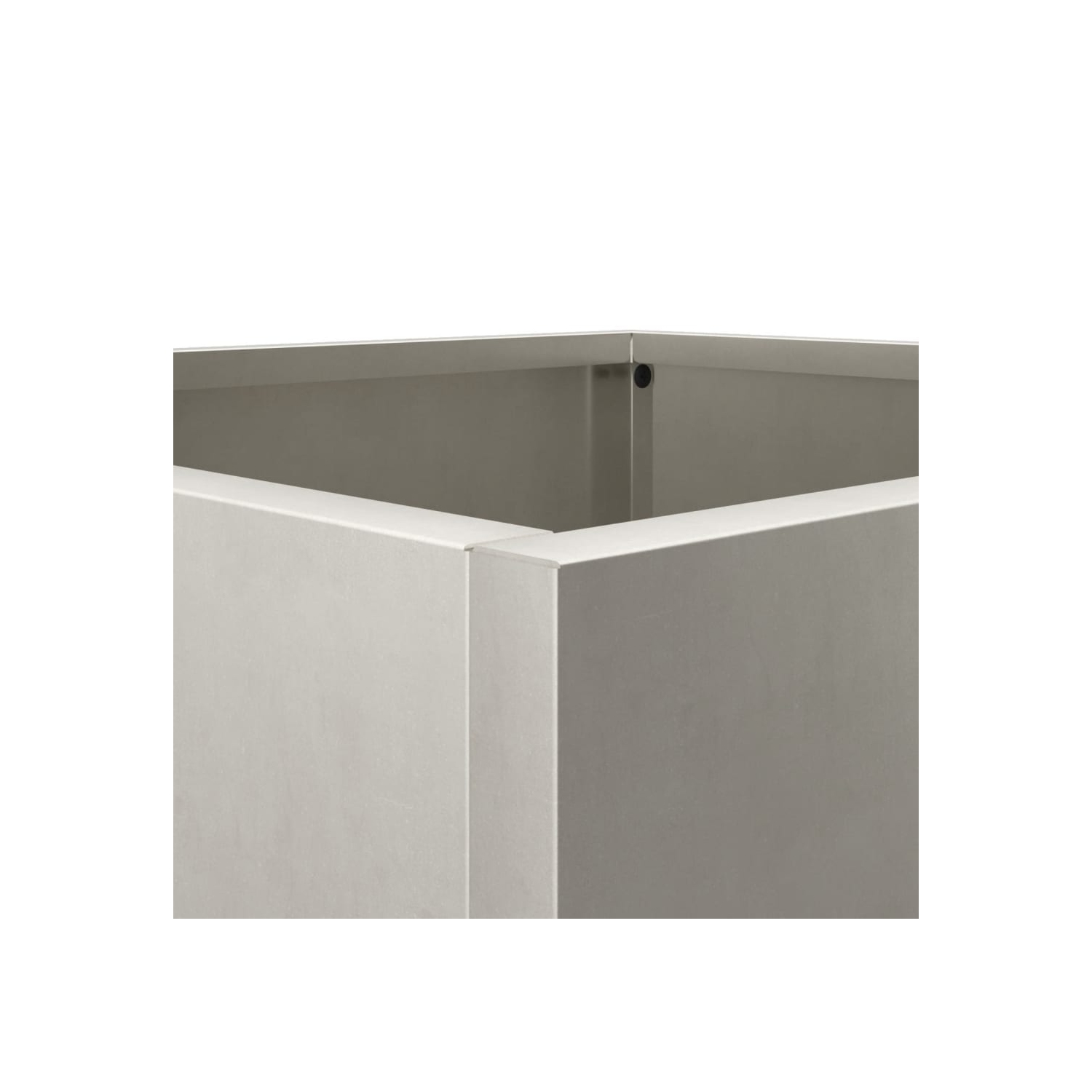 vidaXL Planters 2 pcs Silver 42x40x39 cm Stainless Steel