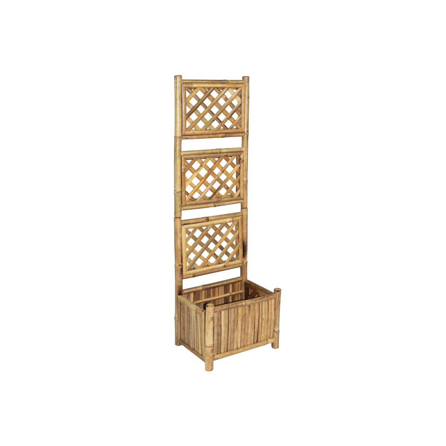 vidaXL Garden Raised Bed with Trellis Bamboo 40 cm