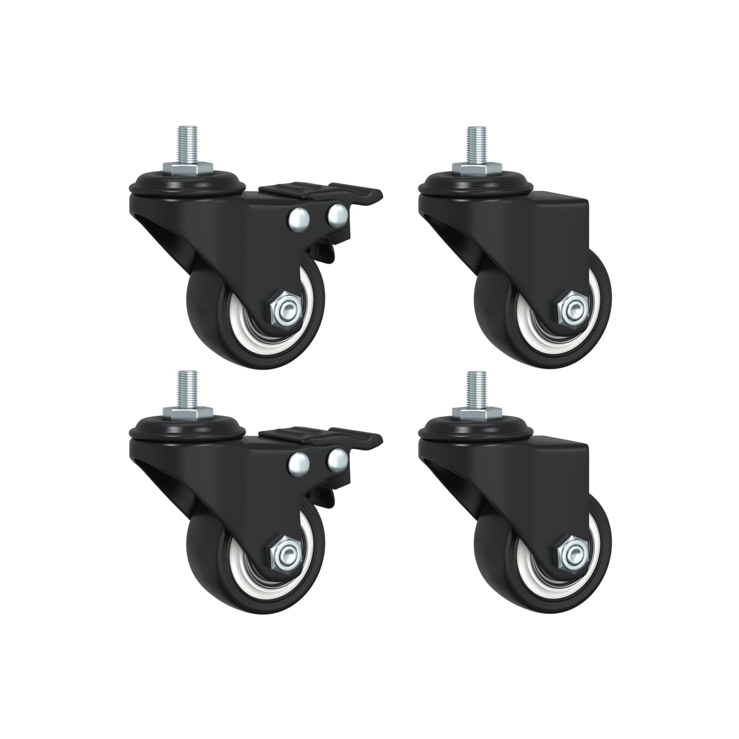 Jardinière avec treillis et sapin en bois massif noir à roulettes de vidaXL