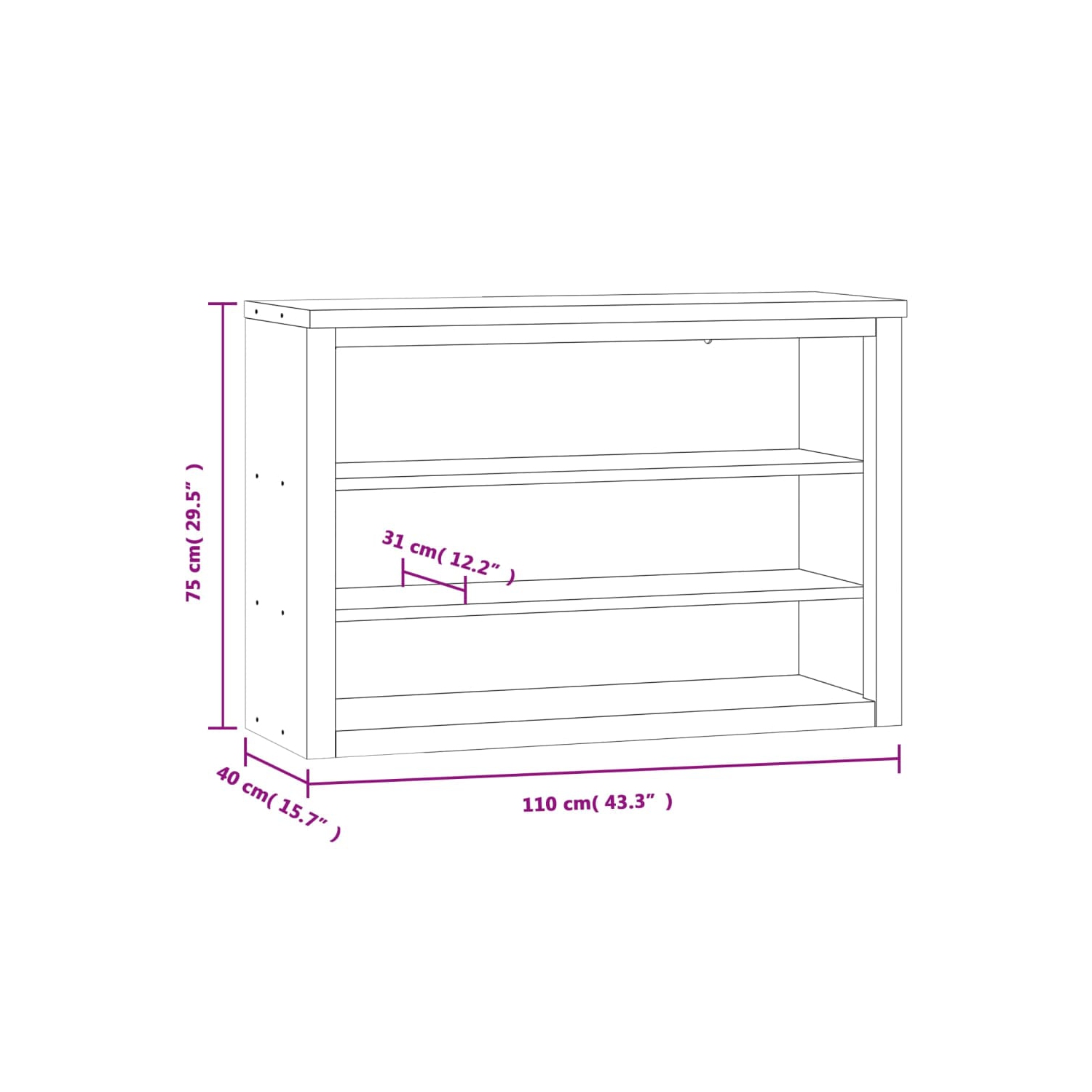 Armoire murale de cuisine avec tablettes en acier inoxydable vidaXL