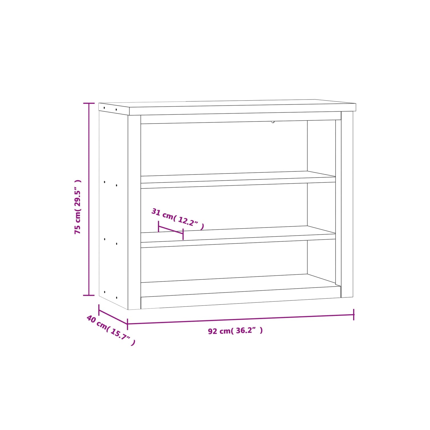 Armoire murale de cuisine avec tablettes en acier inoxydable vidaXL