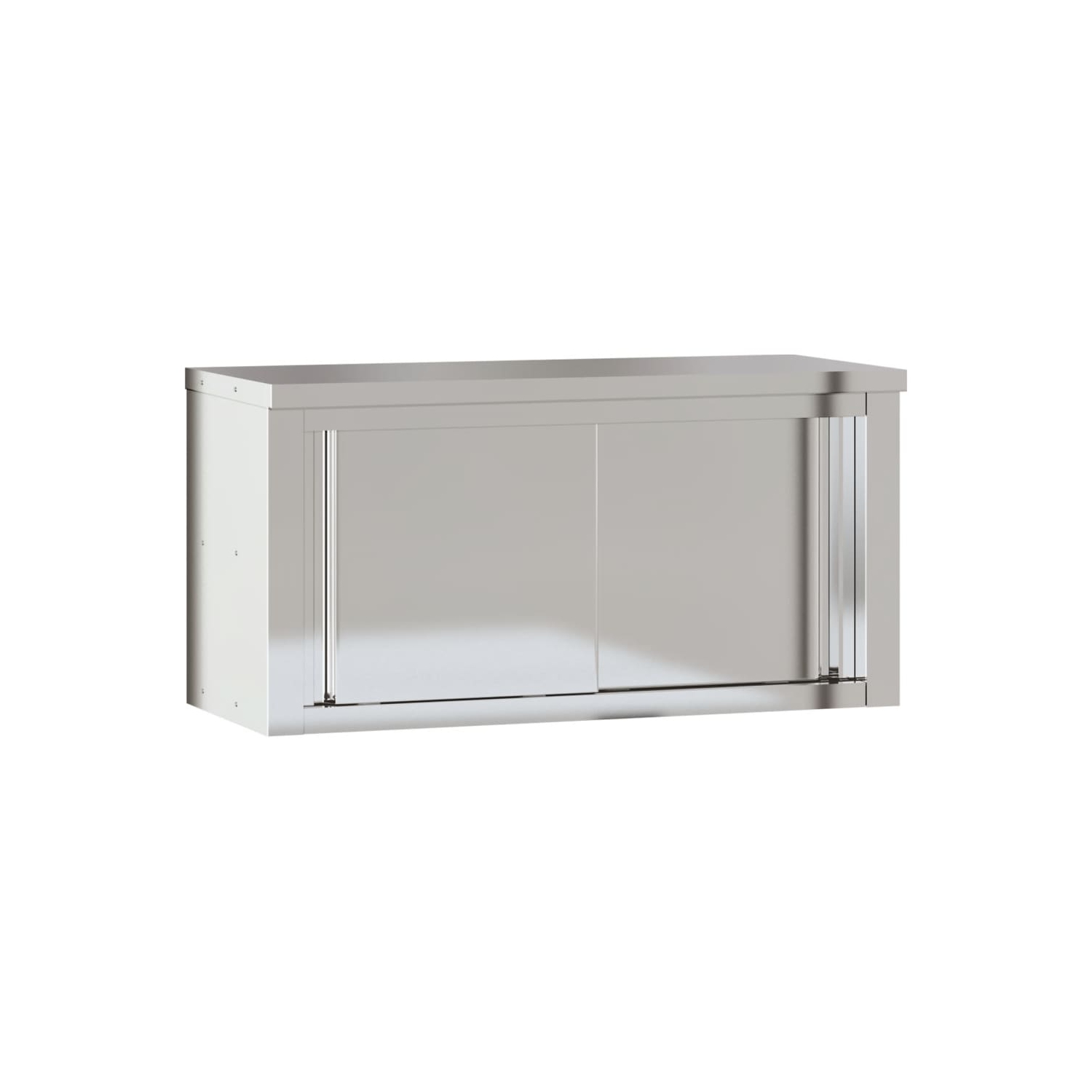 Armoire murale de cuisine avec portes coulissantes en acier inoxydable vidaXL