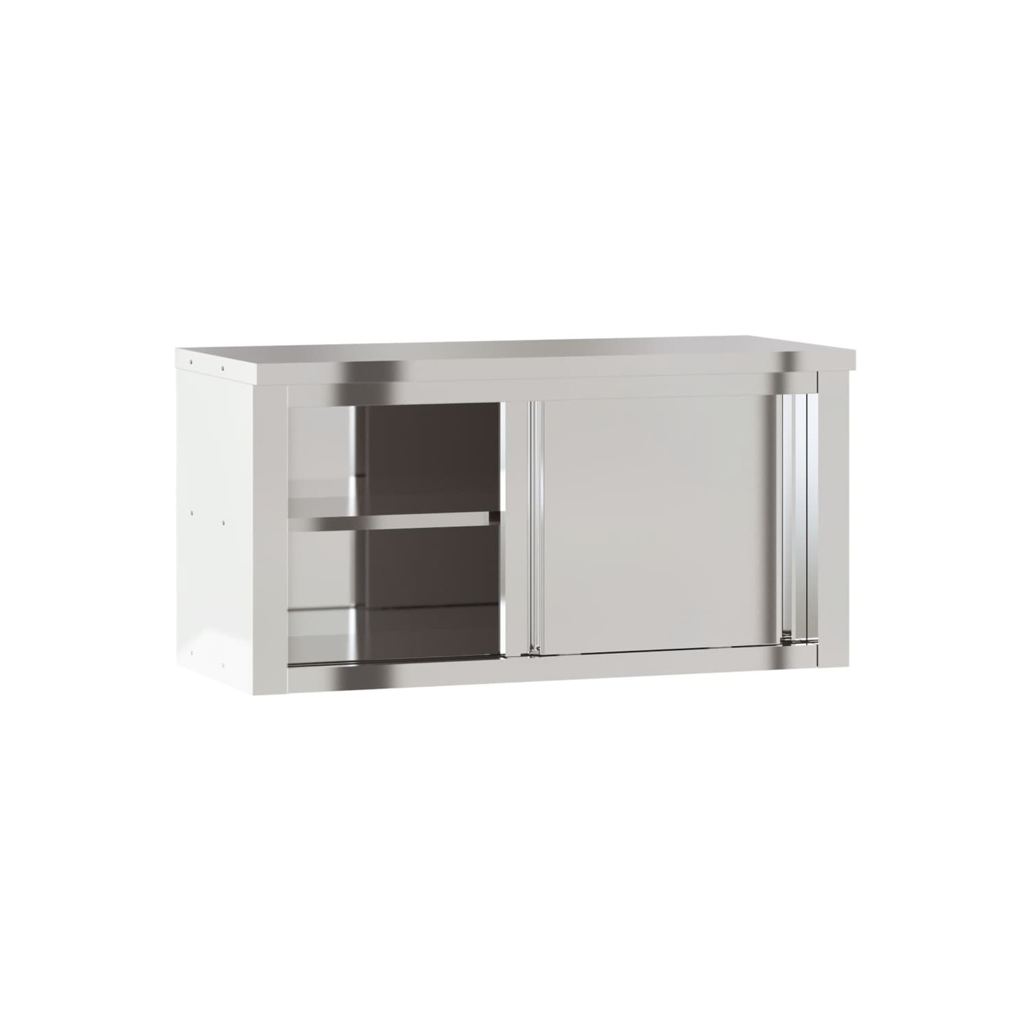 Armoire murale de cuisine avec portes coulissantes en acier inoxydable vidaXL
