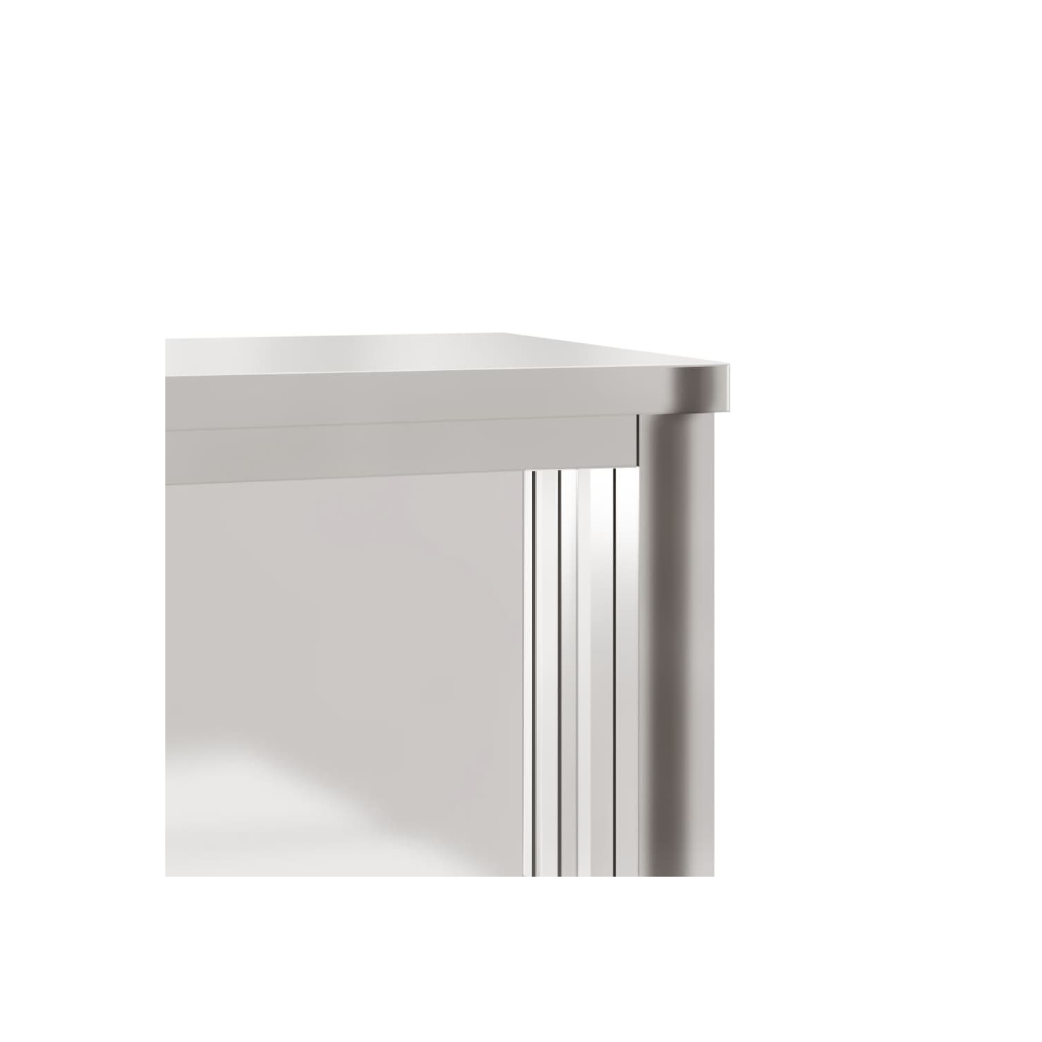 Armoire murale de cuisine avec portes coulissantes en acier inoxydable vidaXL