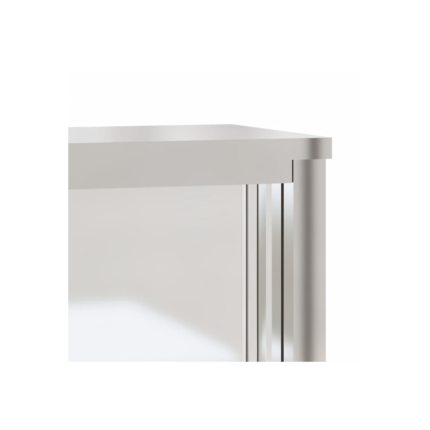 Armoire murale de cuisine avec portes coulissantes en acier inoxydable vidaXL