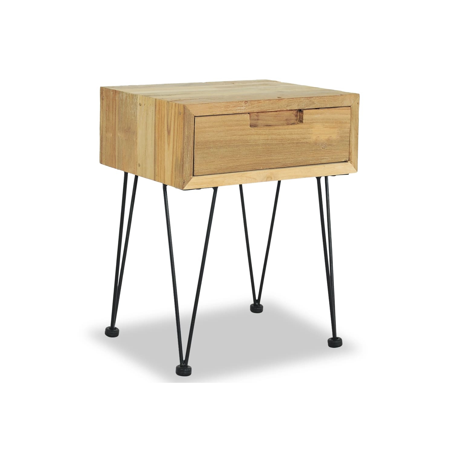 vidaXL Bedside Cabinet 40x30x50 cm Solid Teak