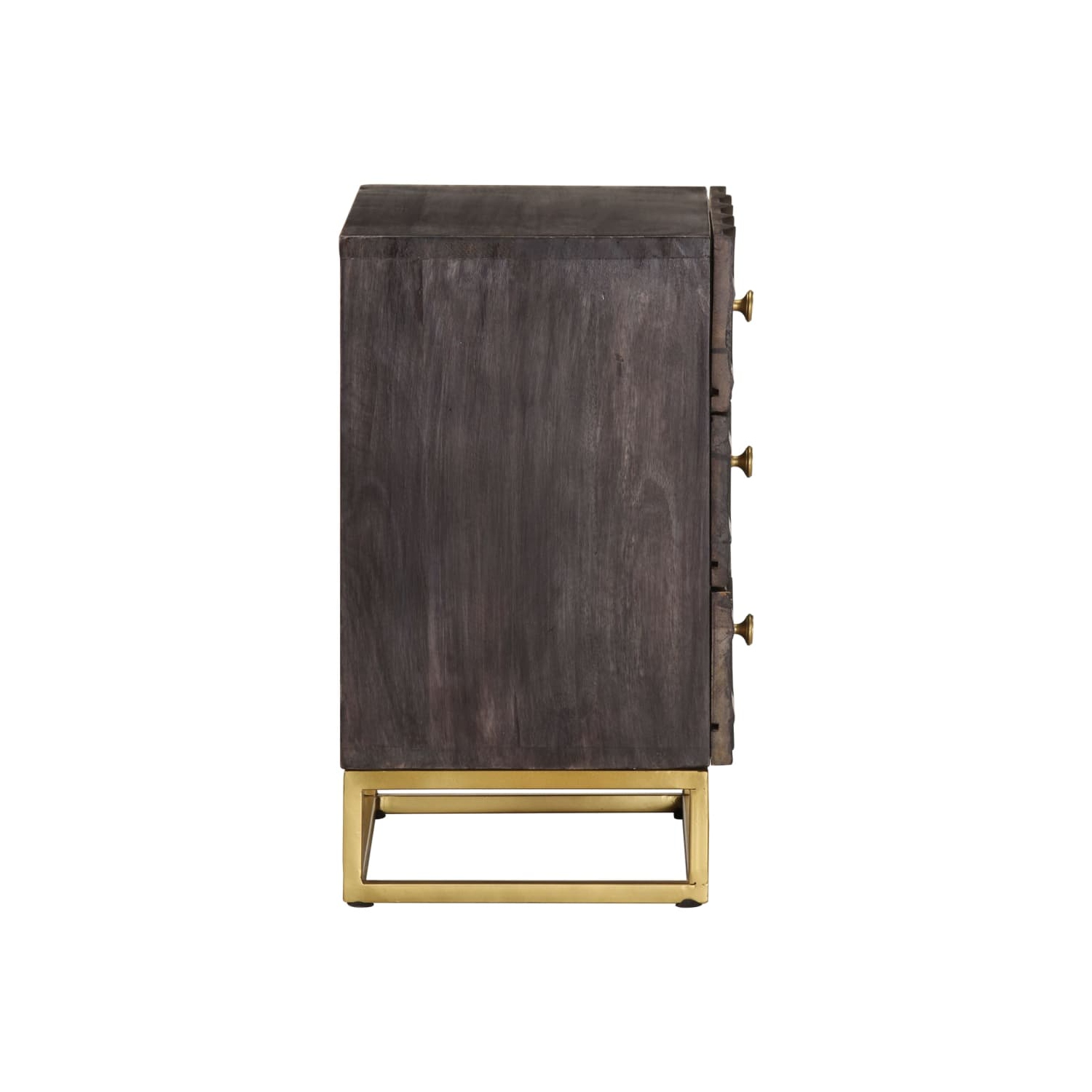 vidaXL Bed Cabinet Black 40x30x50 cm Solid Mango Wood