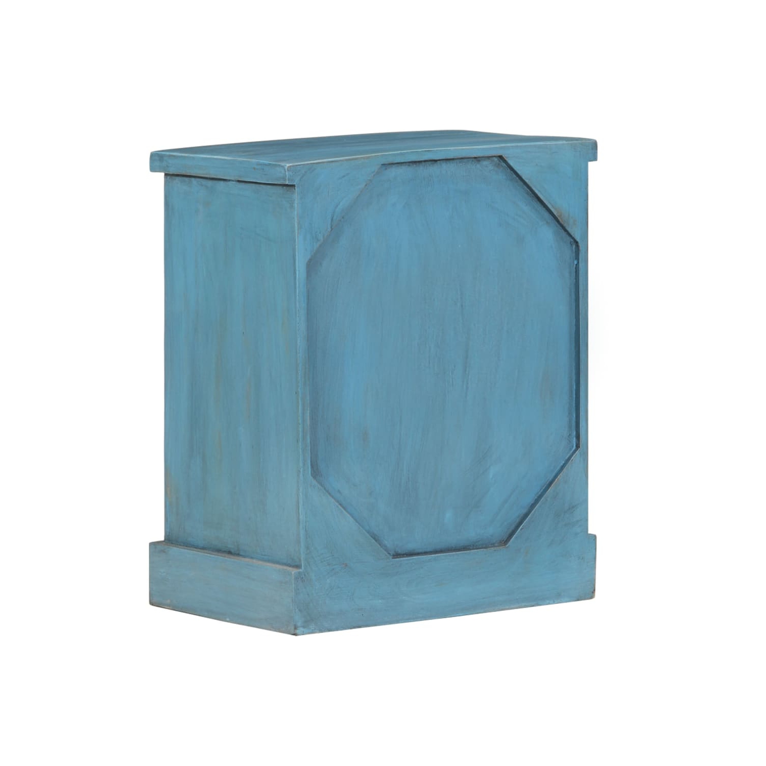 vidaXL Bedside Table Solid Mango Wood 40x30x50 cm Blue