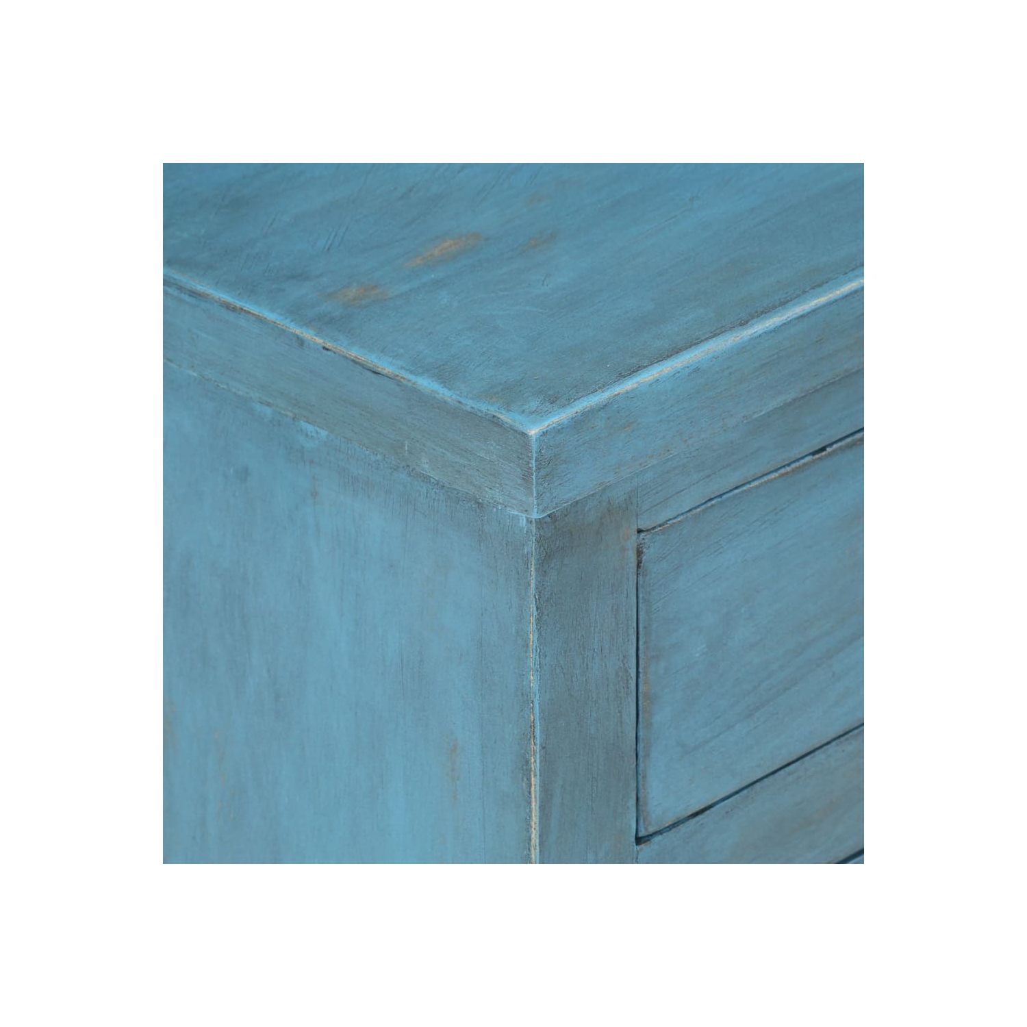 vidaXL Bedside Table Solid Mango Wood 40x30x50 cm Blue