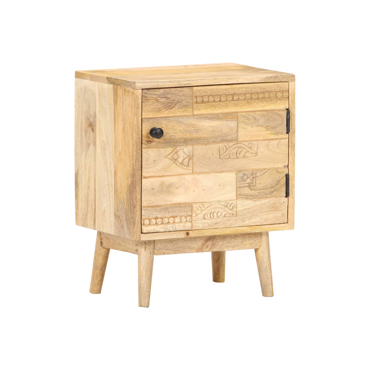 vidaXL Bedside Cabinet 40x30x50 cm Solid Mango Wood