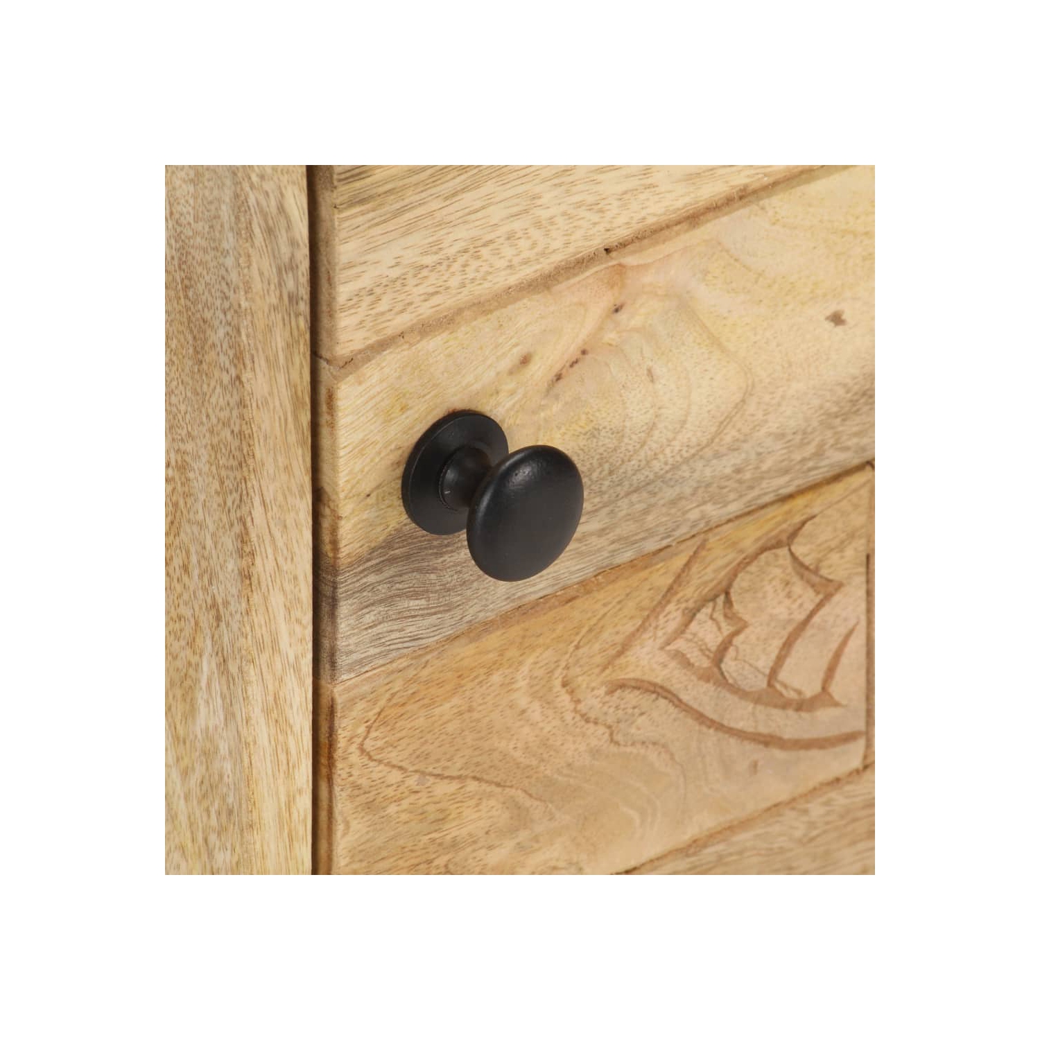 vidaXL Bedside Cabinet 40x30x50 cm Solid Mango Wood