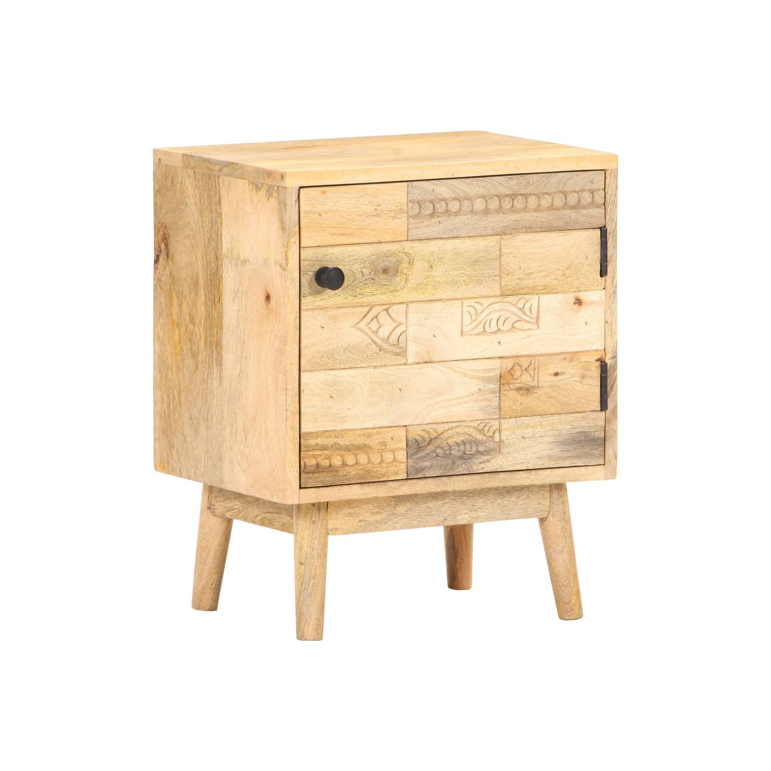 vidaXL Bedside Cabinet 40x30x50 cm Solid Mango Wood