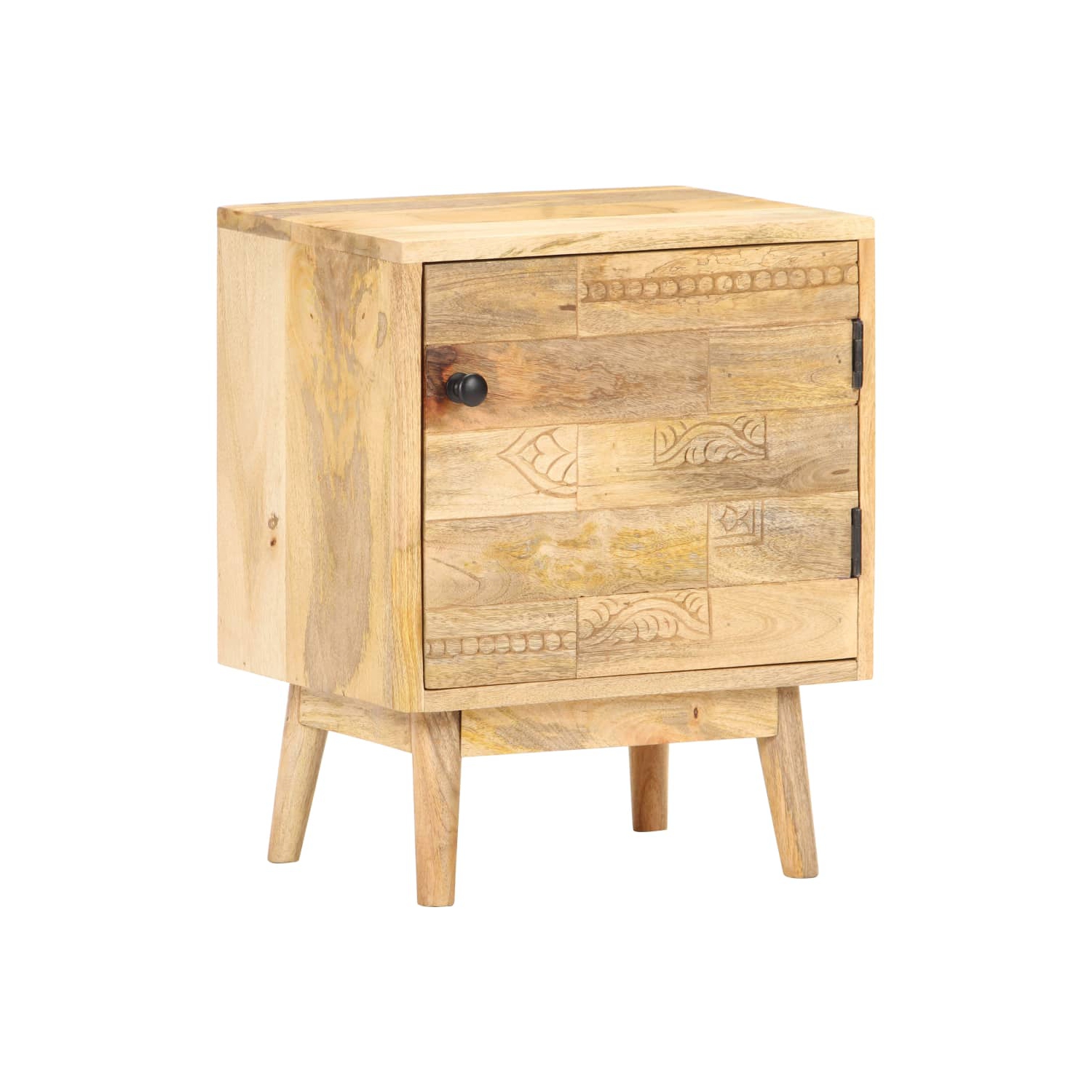 vidaXL Bedside Cabinet 40x30x50 cm Solid Mango Wood