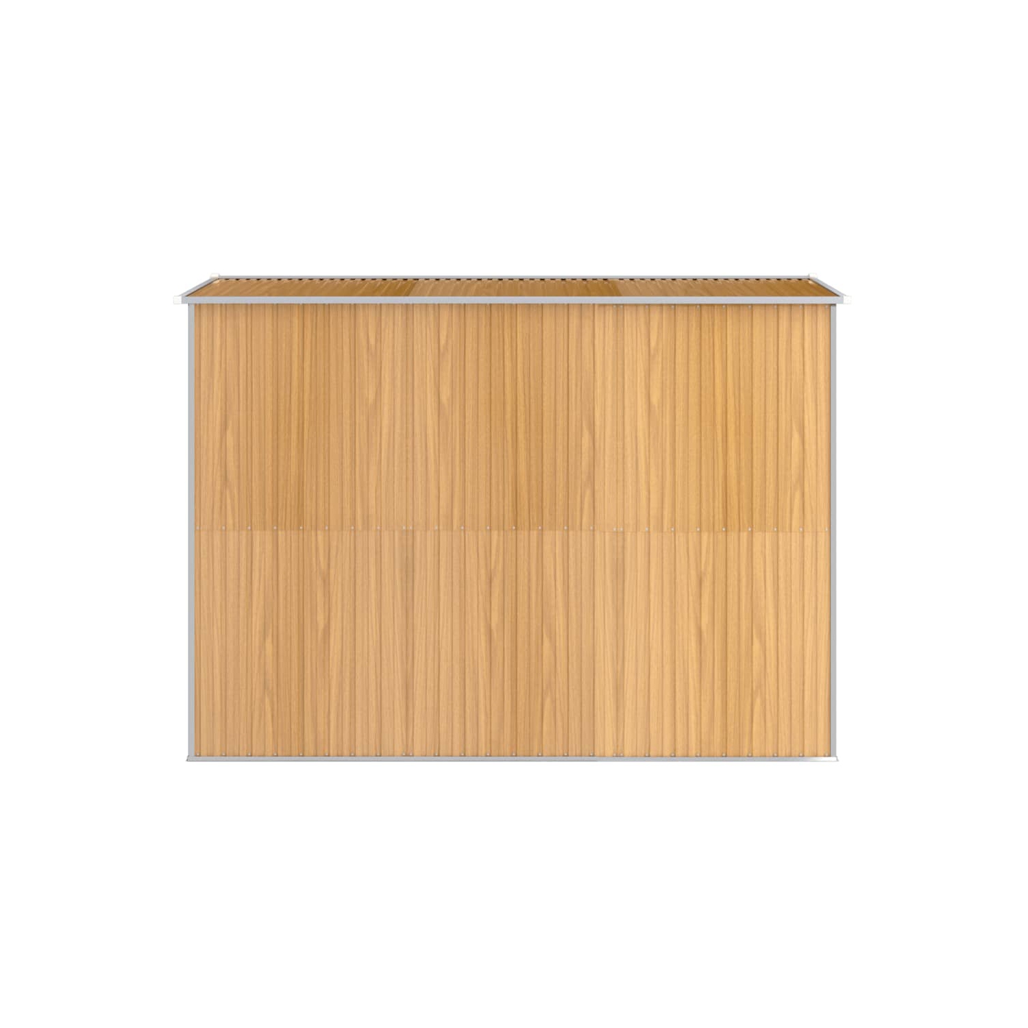 VidaXL – Shed de jardin brun clair 192 x 27 x 27 x 29 po, acier galvanisé 223 cm