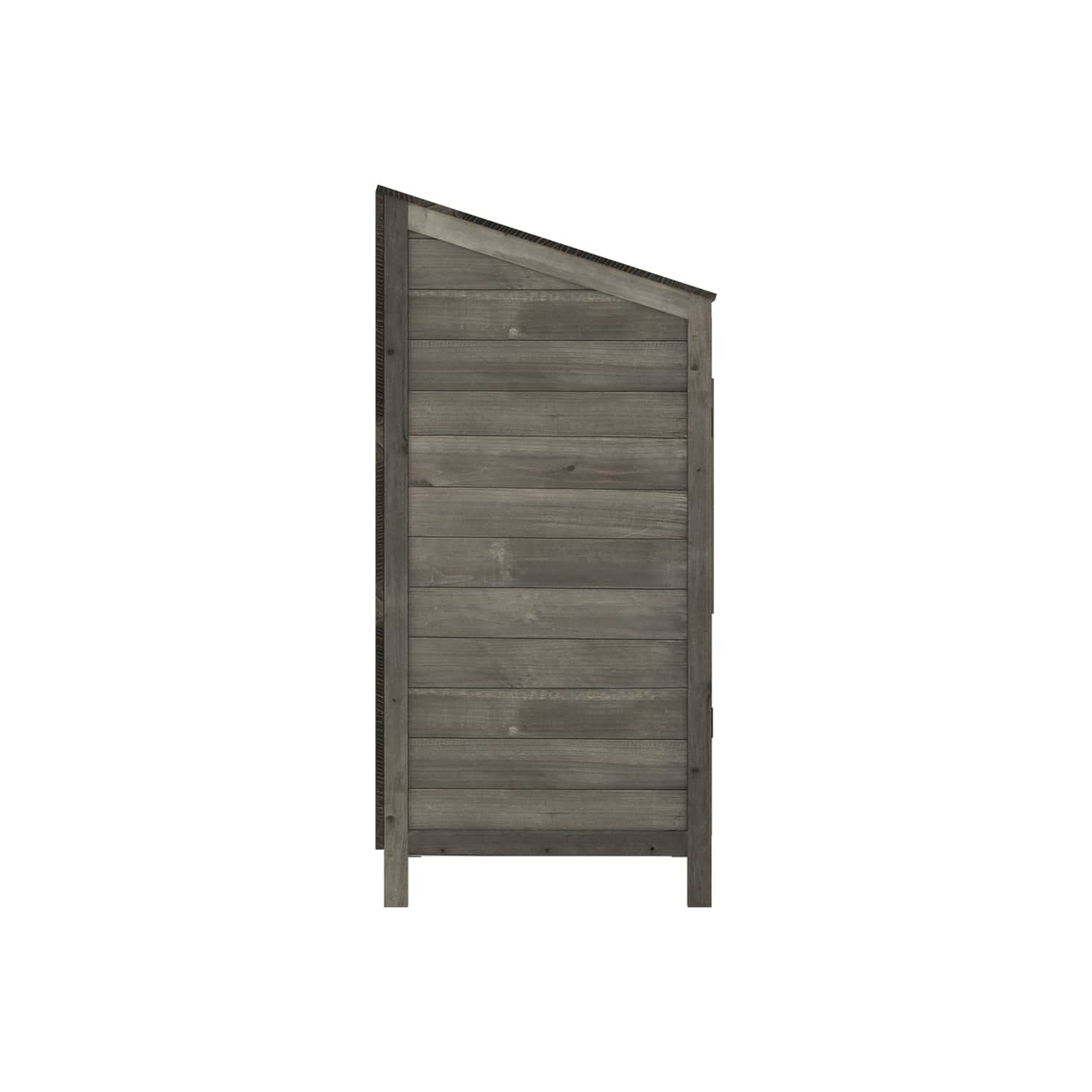 vidaXL Garden Shed Anthracite 55x52x112 cm Solid Wood Fir