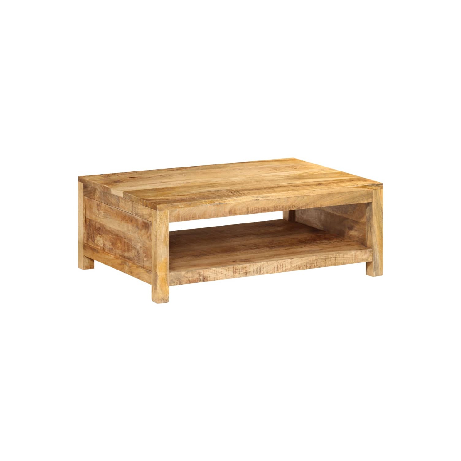 Table basse vidaXL 80 x 55 x 30&nbsp;cm bois massif mangue