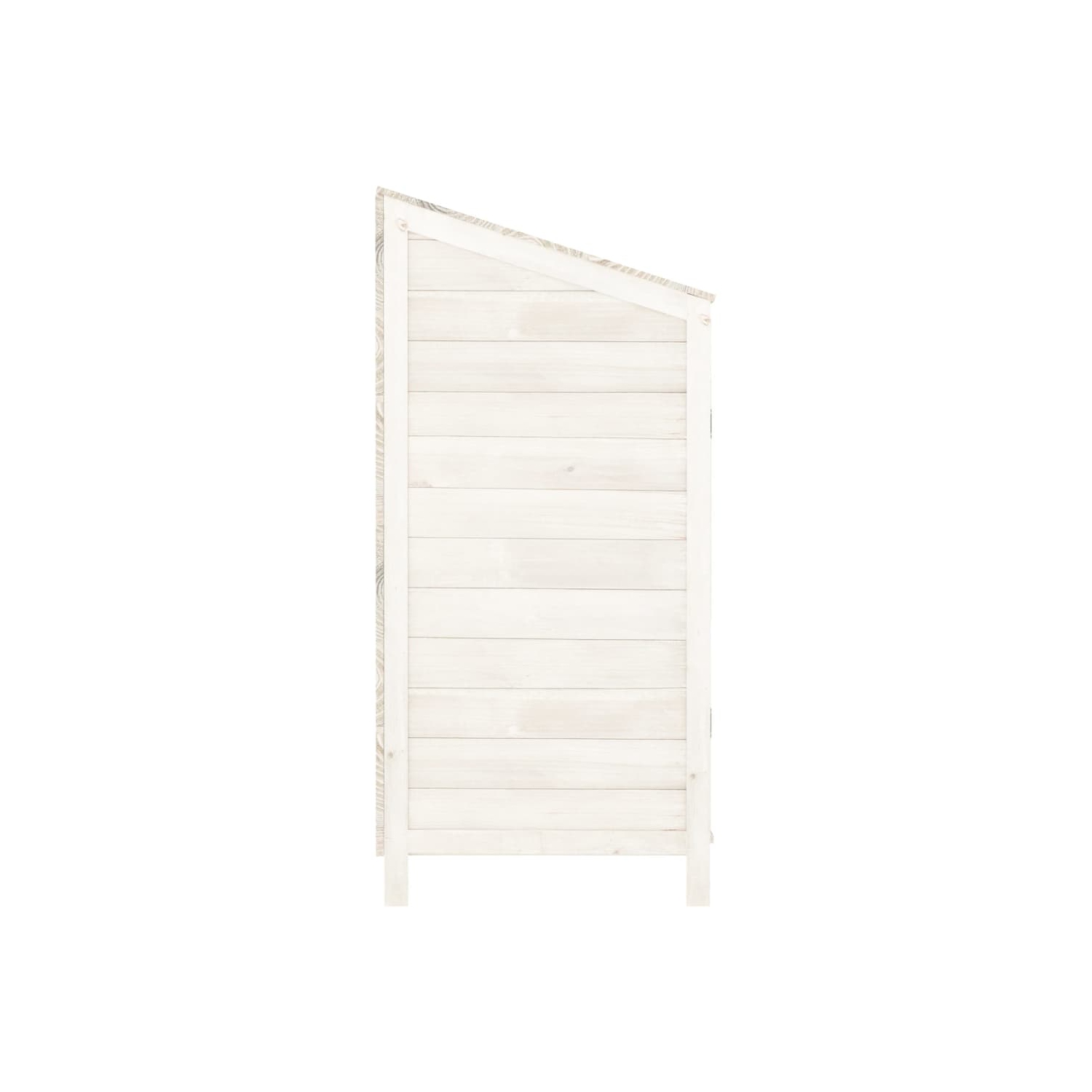 vidaXL Garden Shed White 102x52x112 cm Solid Wood Fir