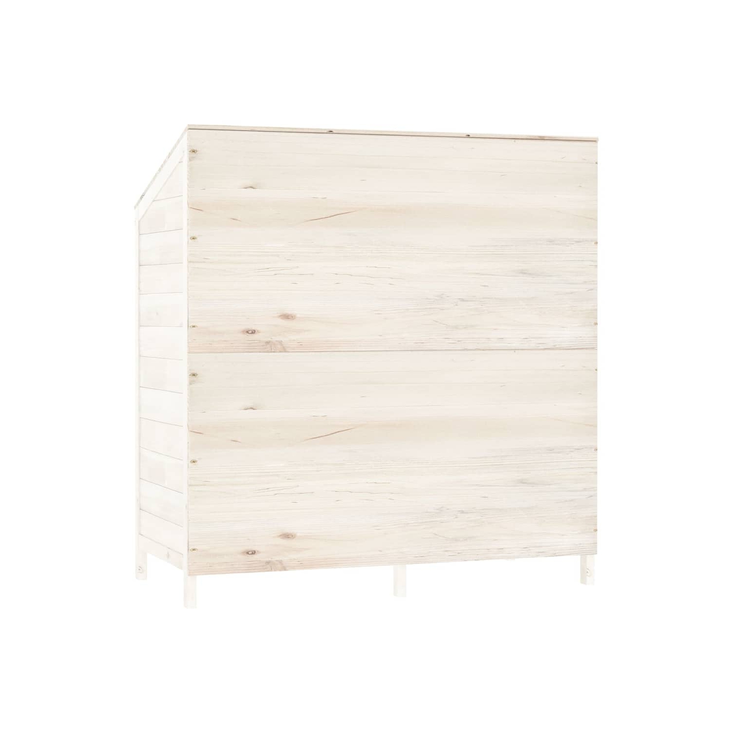 vidaXL Garden Shed White 102x52x112 cm Solid Wood Fir