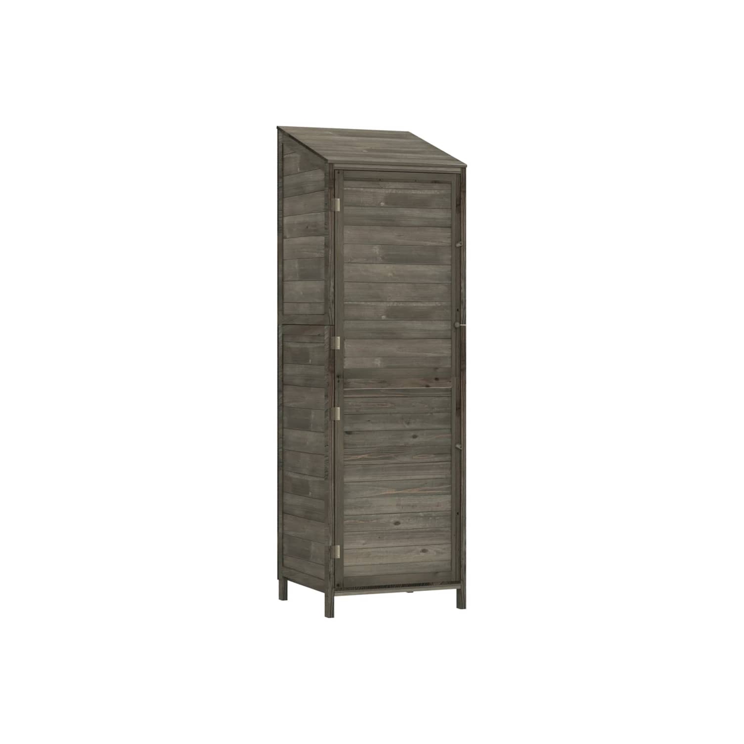 vidaXL Garden Shed Anthracite 55x52x174.5 cm Solid Wood Fir