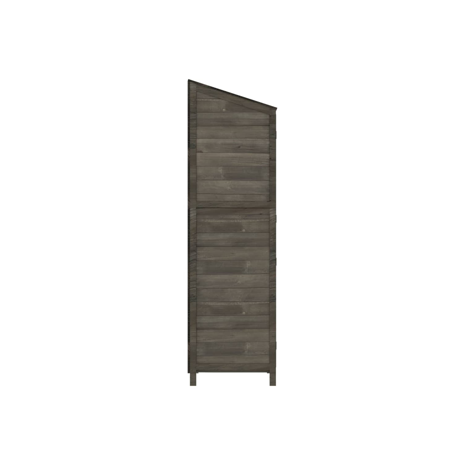 vidaXL Garden Shed Anthracite 55x52x174.5 cm Solid Wood Fir