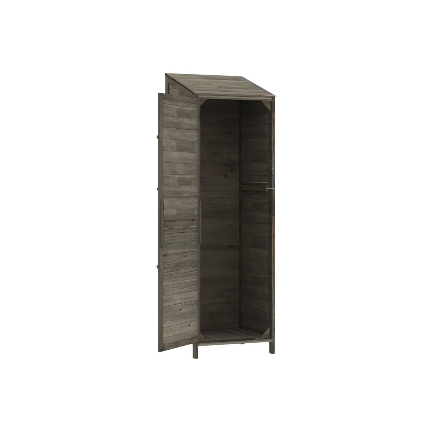 vidaXL Garden Shed Anthracite 55x52x174.5 cm Solid Wood Fir
