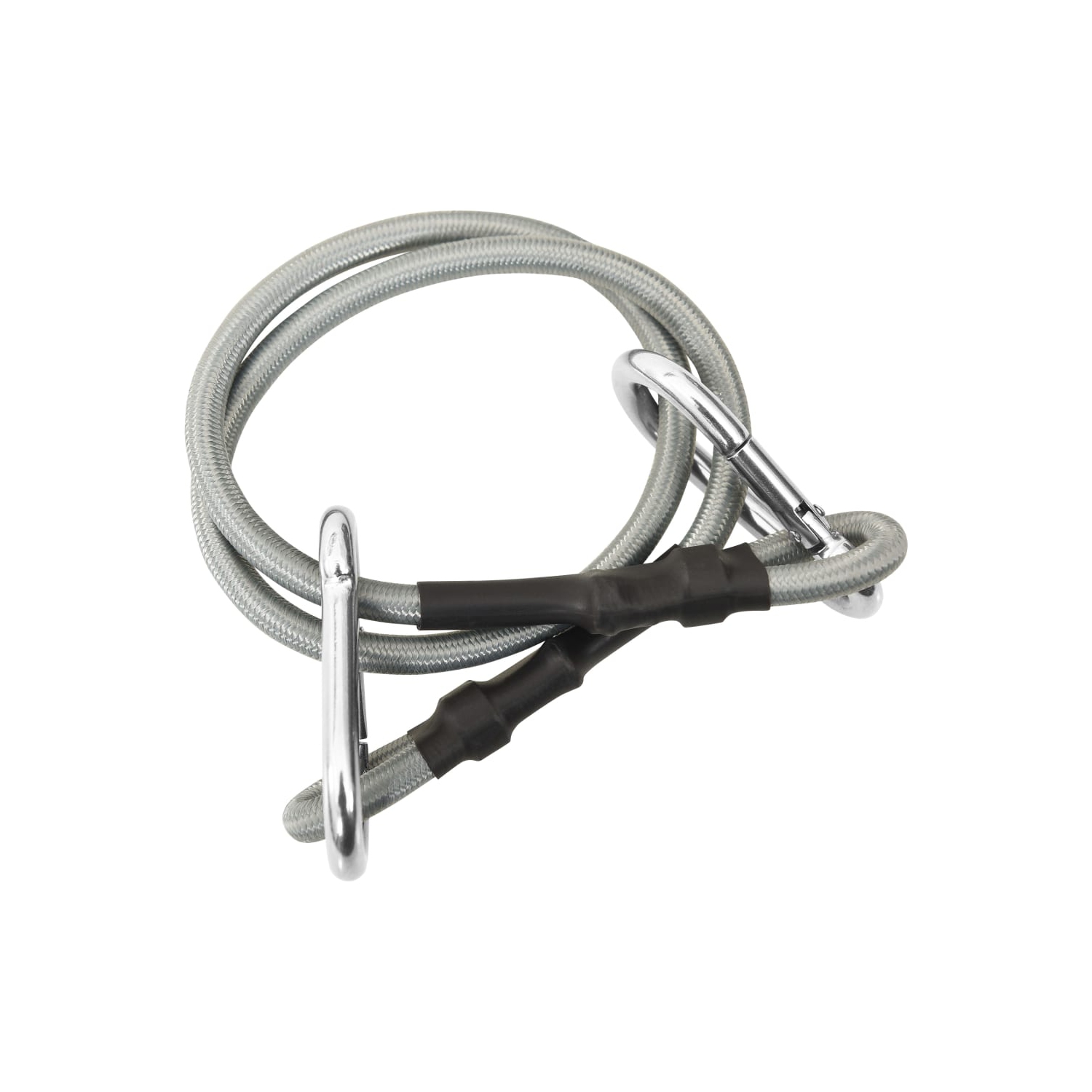 vidaXL Ropes with Carabiner 4 pcs Rubber