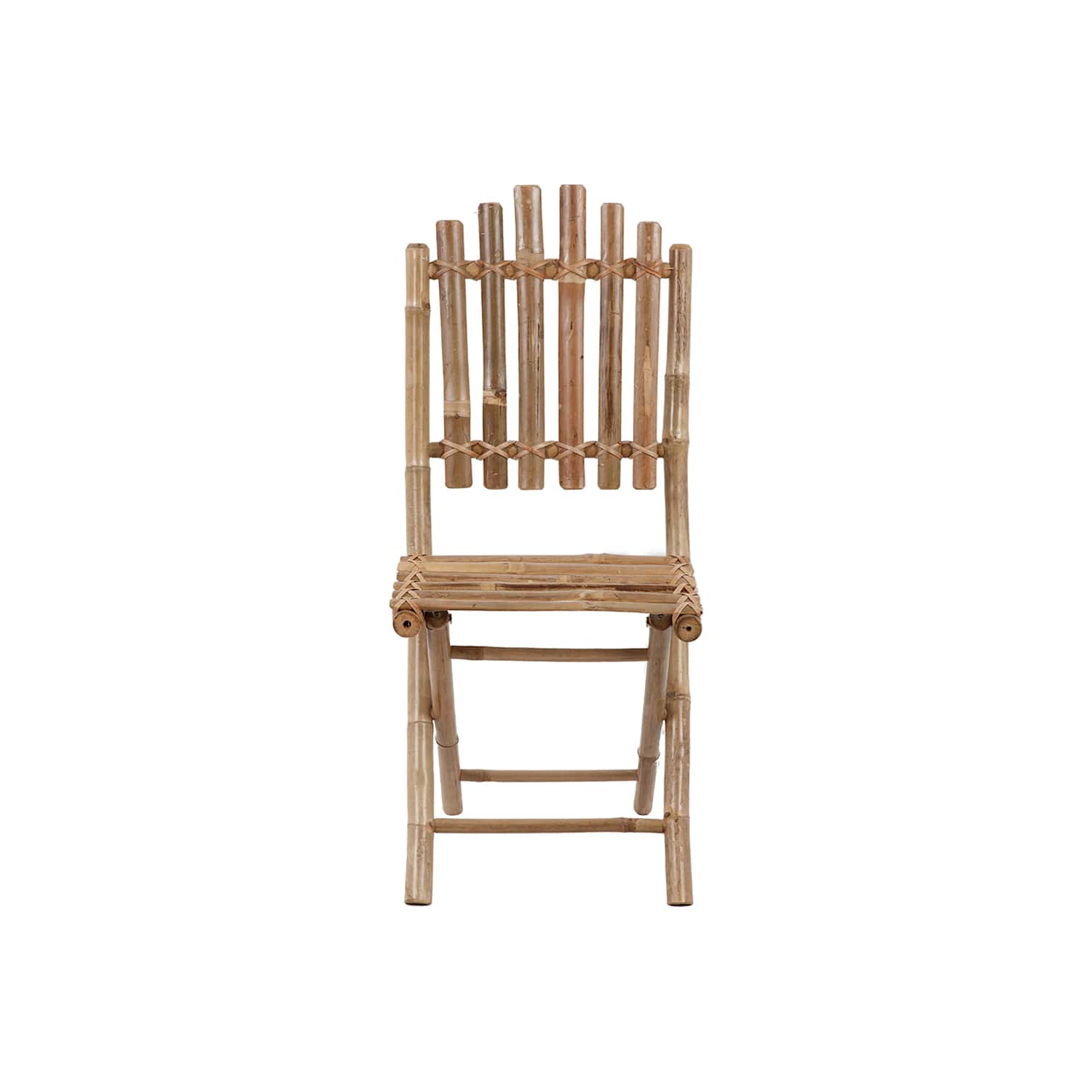 vidaXL Folding Garden Chairs 2 pcs with Cushions Bamboo