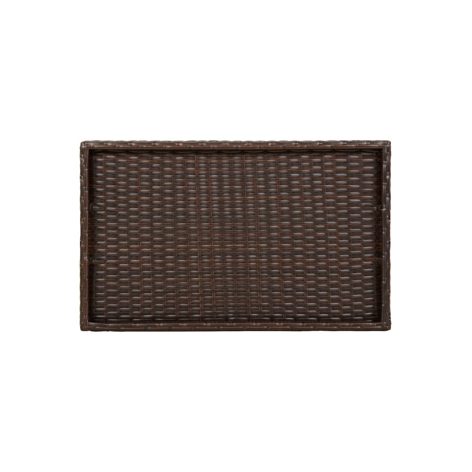 Table pliante vidaXL en poly rotin brun 65x40 x 75 cm