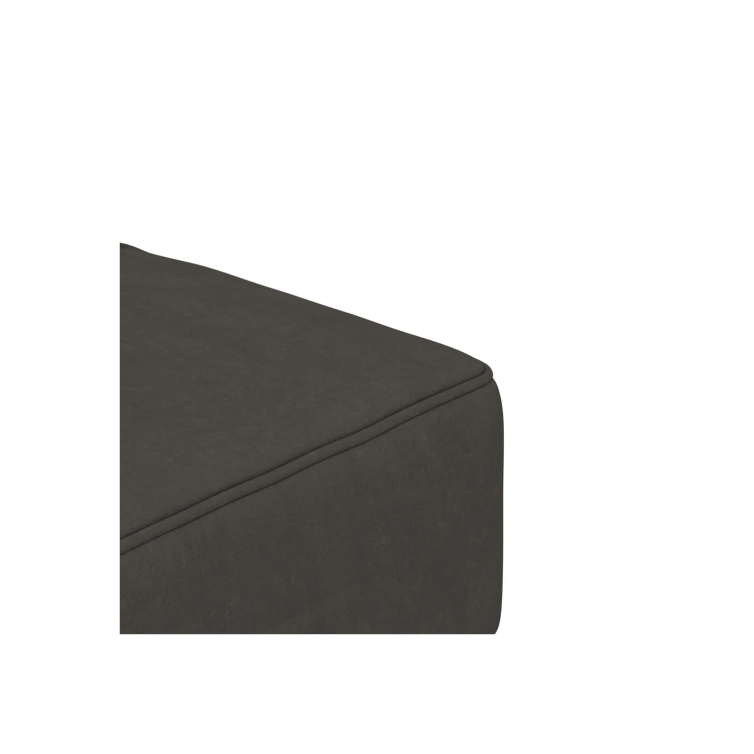 Sofa-lit à 2 places avec deux oreillers en velours gris foncé vidaXL