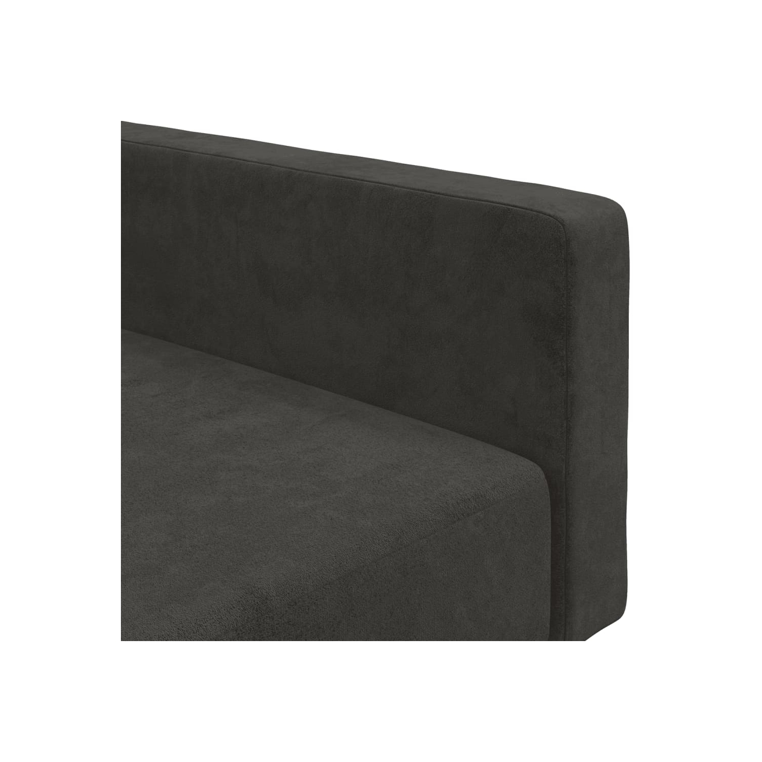 Sofa-lit à 2 places en velours gris foncé vidaXL