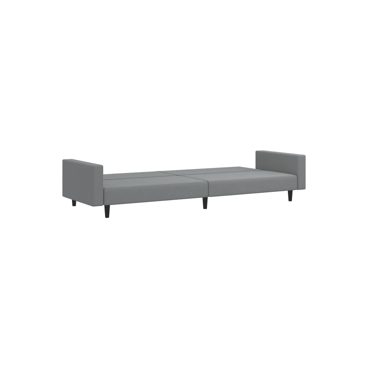 vidaXL 2-Seater Sofa Bed Light Grey Velvet