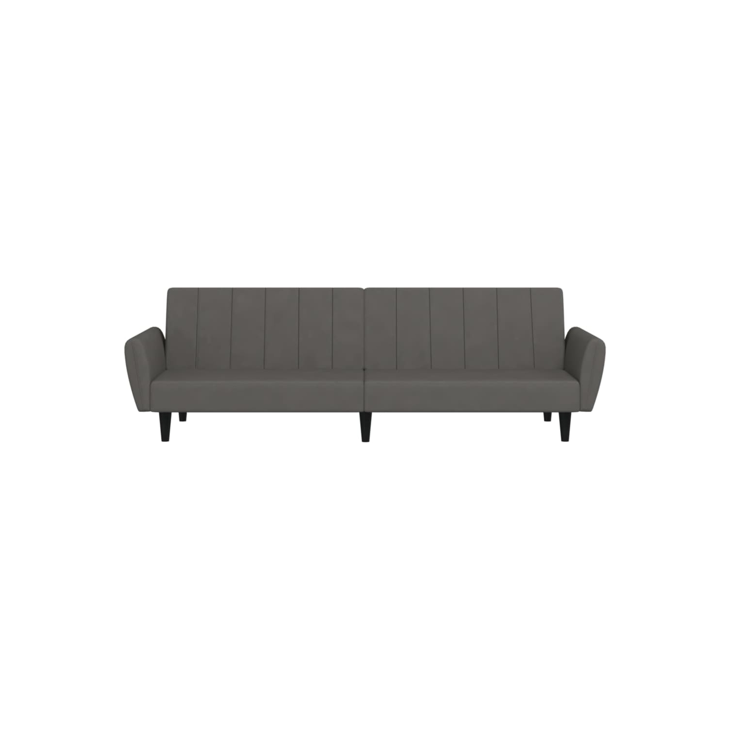 vidaXL 2-Seater Sofa Bed Dark Grey Velvet
