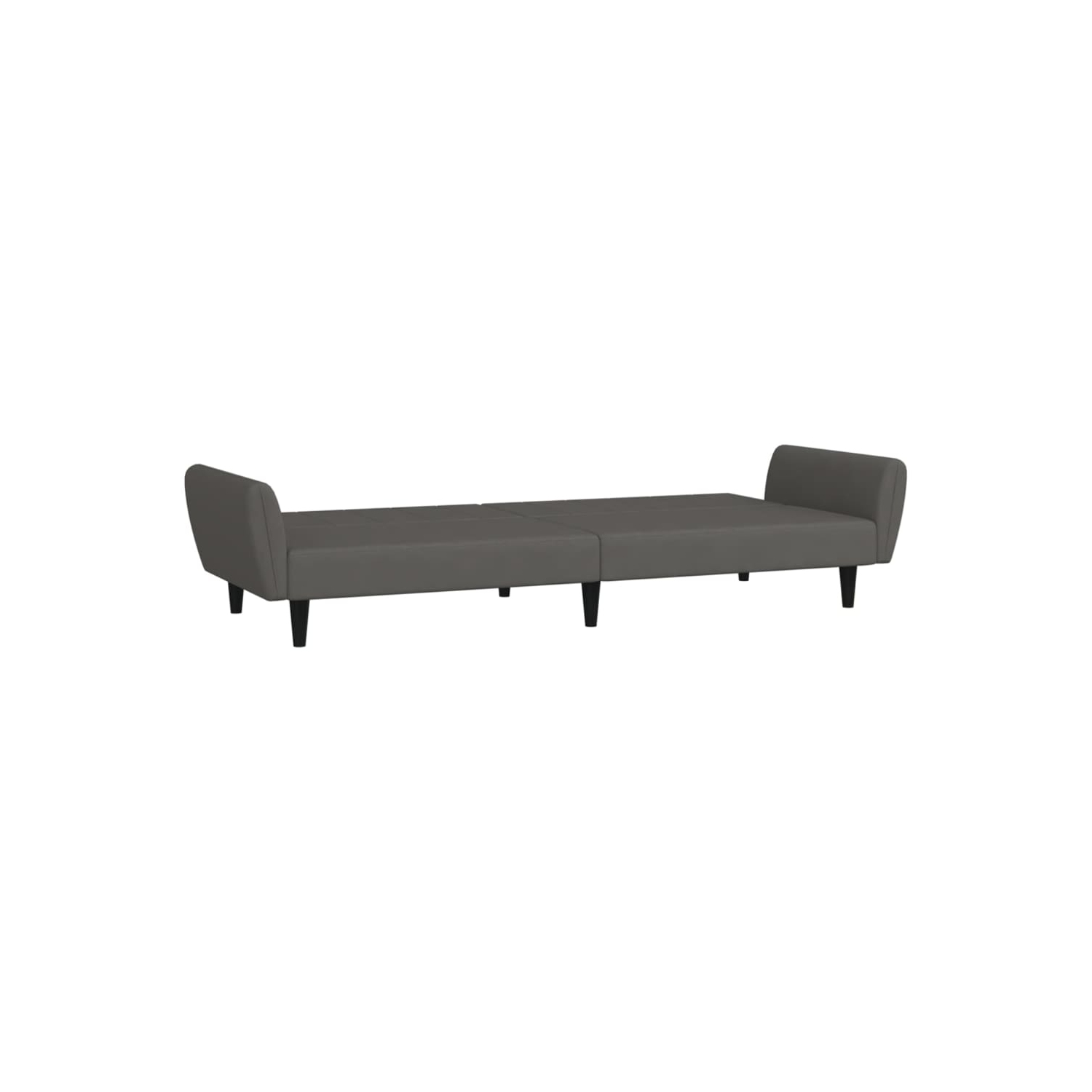 vidaXL 2-Seater Sofa Bed Dark Grey Velvet
