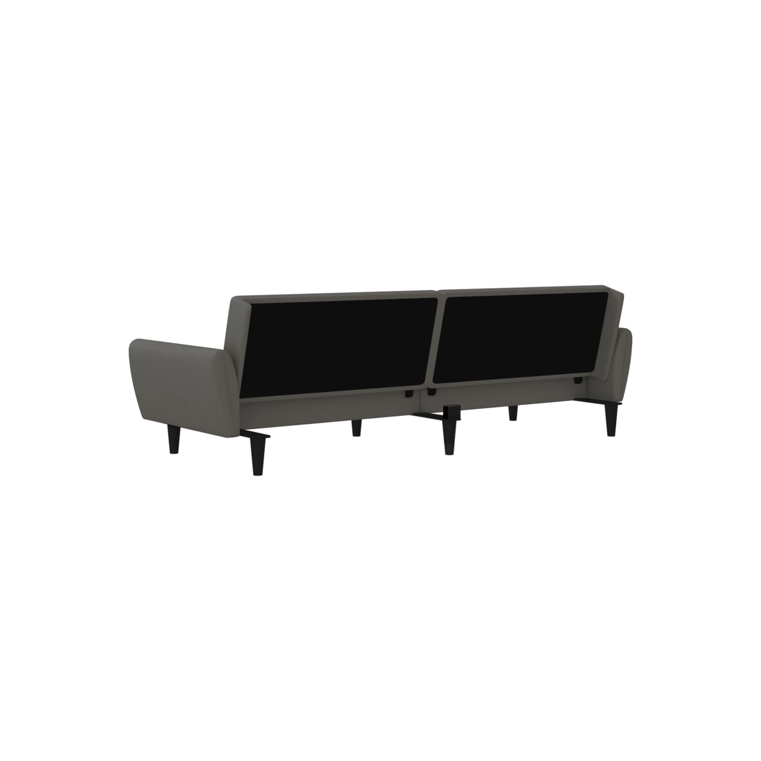 vidaXL 2-Seater Sofa Bed Dark Grey Velvet