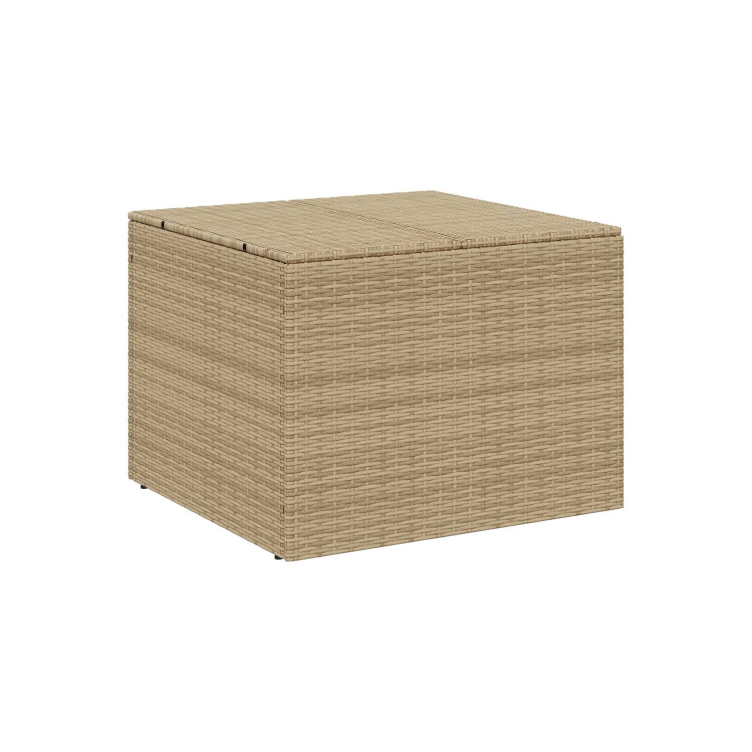 vidaXL Garden Storage Box Mix Beige 291L Poly Rattan