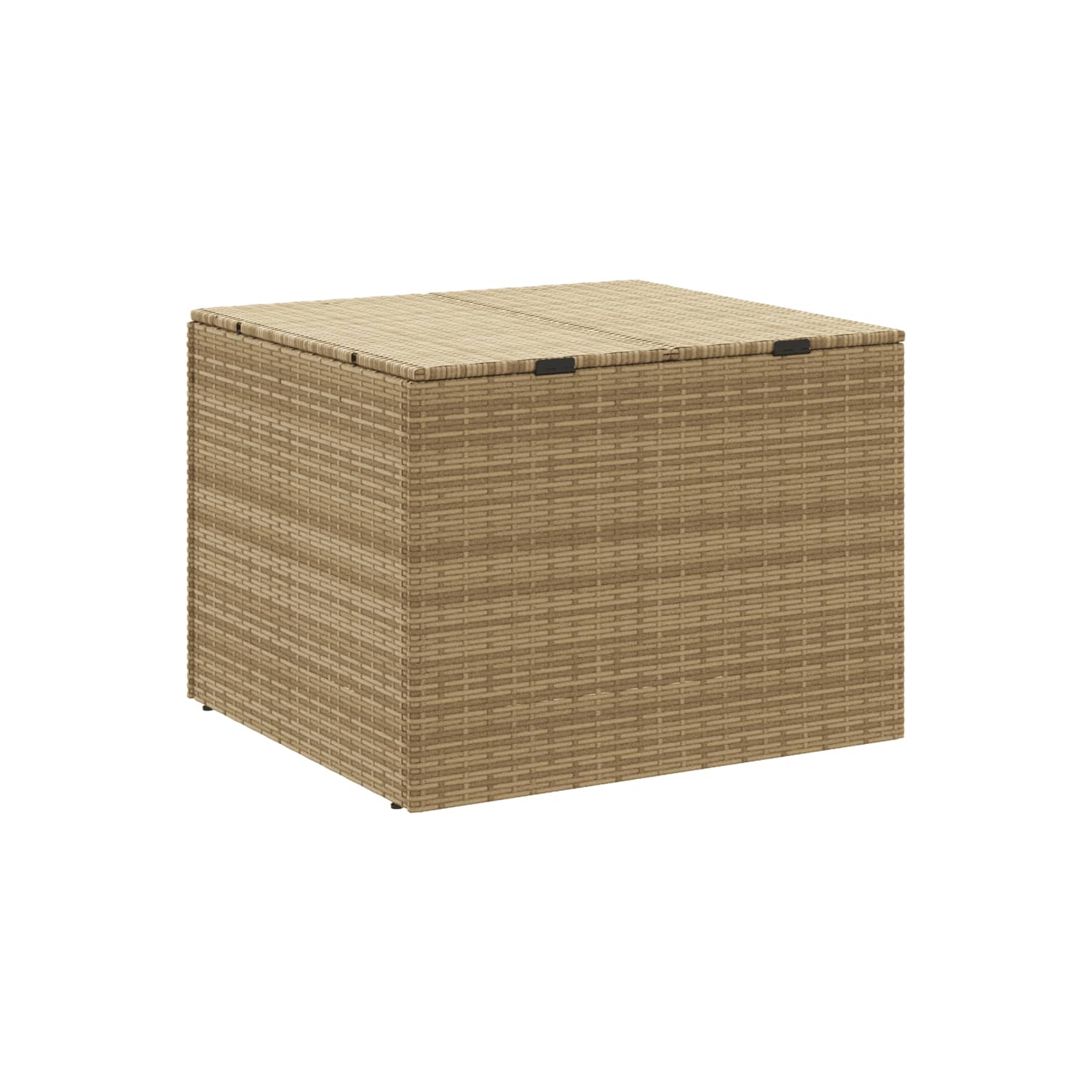 vidaXL Garden Storage Box Mix Beige 291L Poly Rattan
