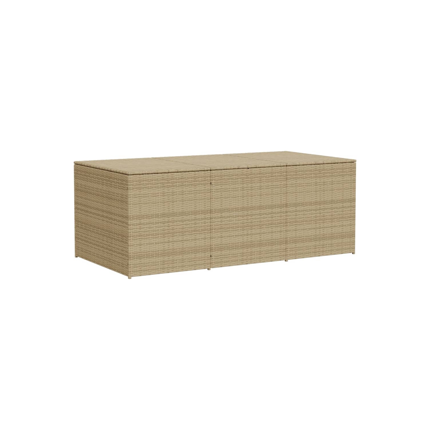 vidaXL Garden Storage Box Mix Beige 984L Poly Rattan