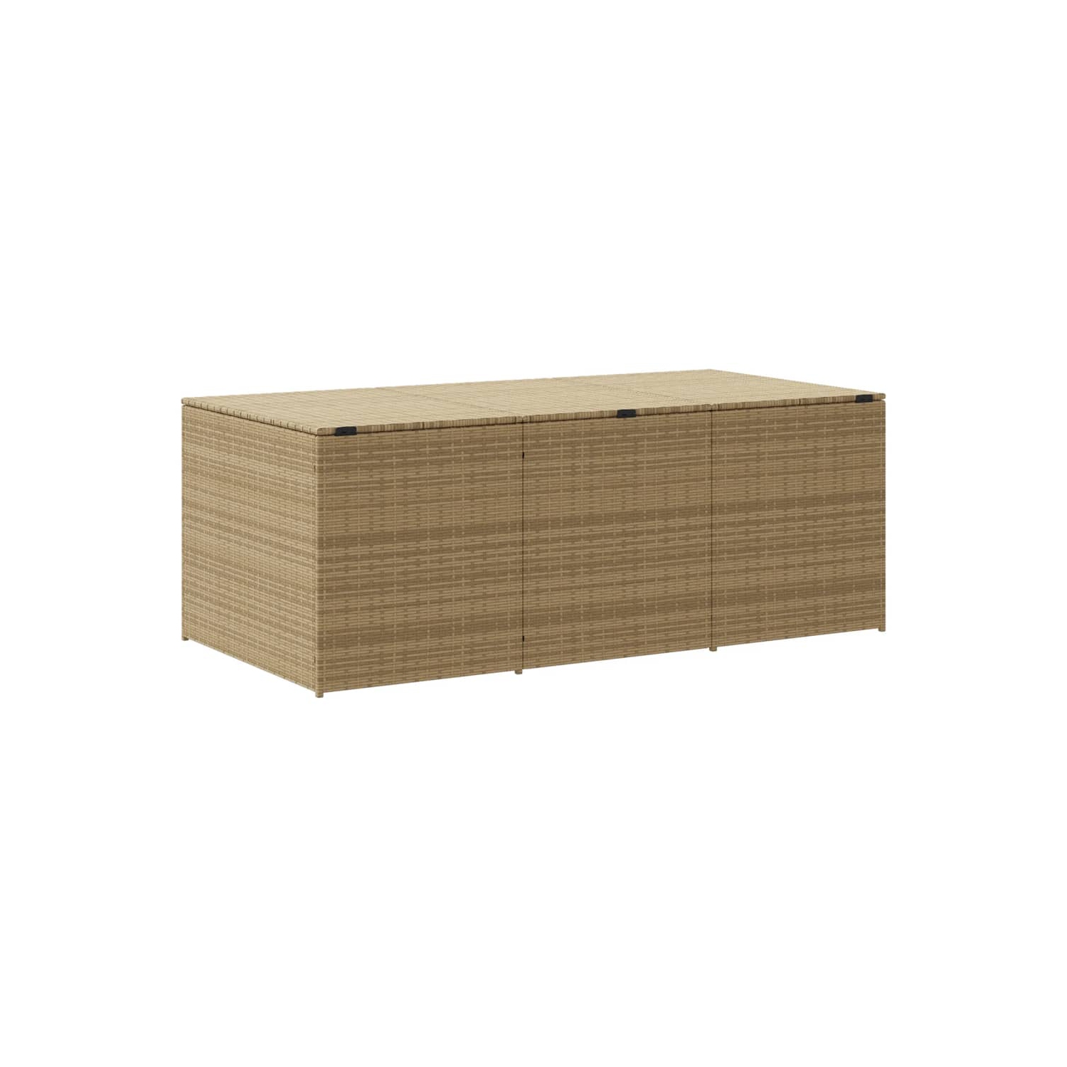 vidaXL Garden Storage Box Mix Beige 984L Poly Rattan